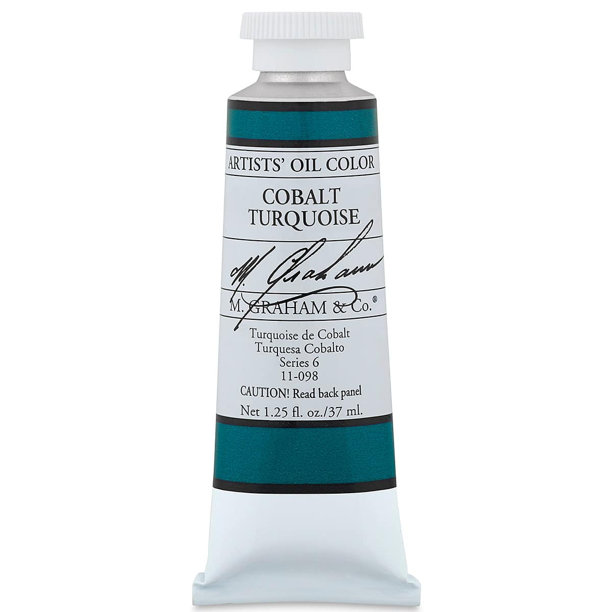 M. Graham Artists' Oil Color - Cobalt Turquoise, 37 ml tube