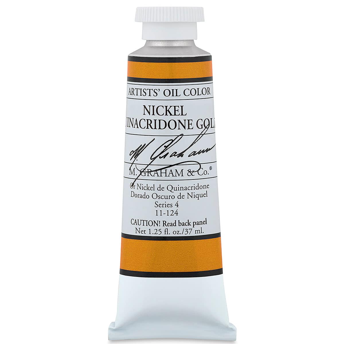 M. Graham Artists' Oil Color - Nickel  Quinacridone Gold, 37 ml tube