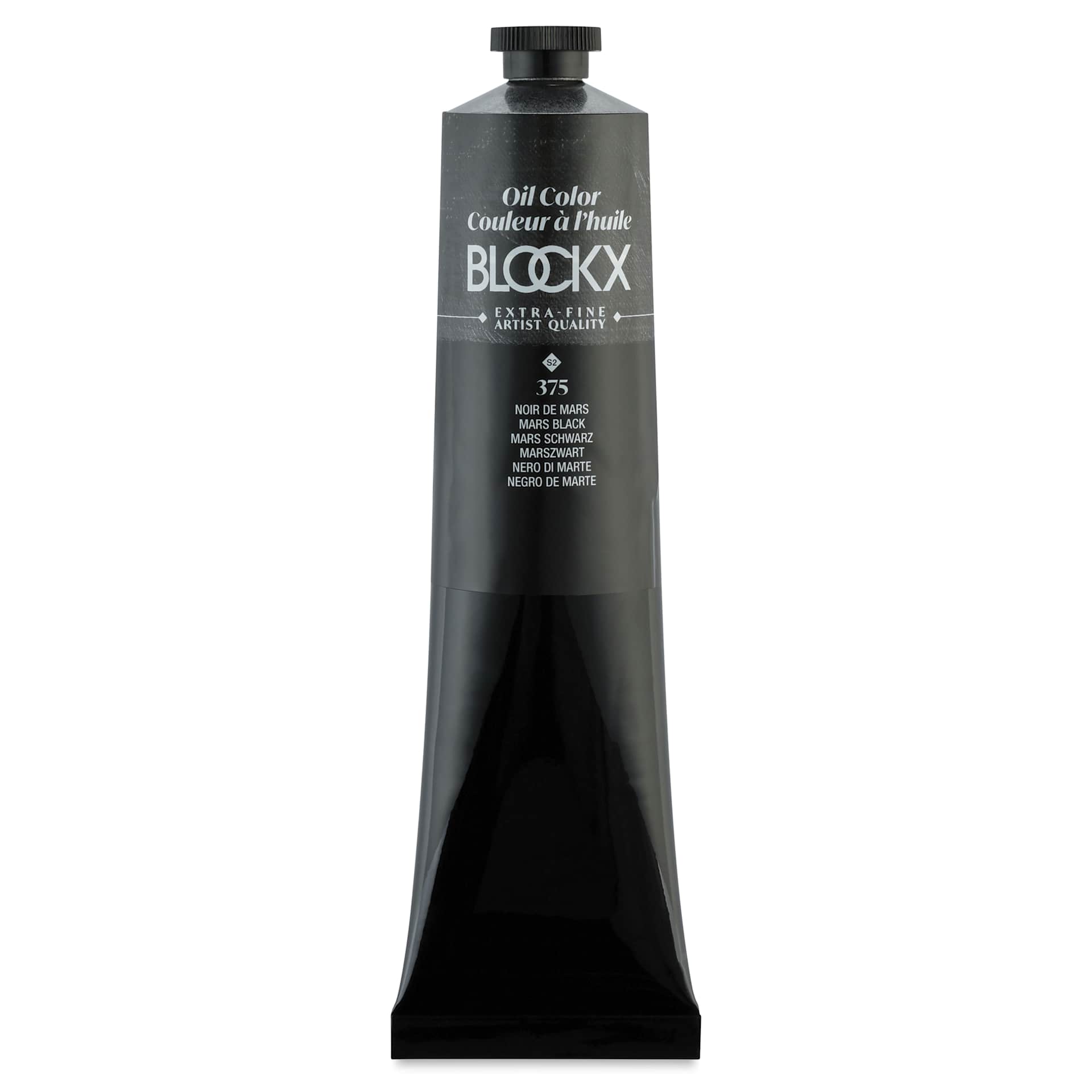 Blockx Artist Oil Color - Mars Black, 200 ml tube