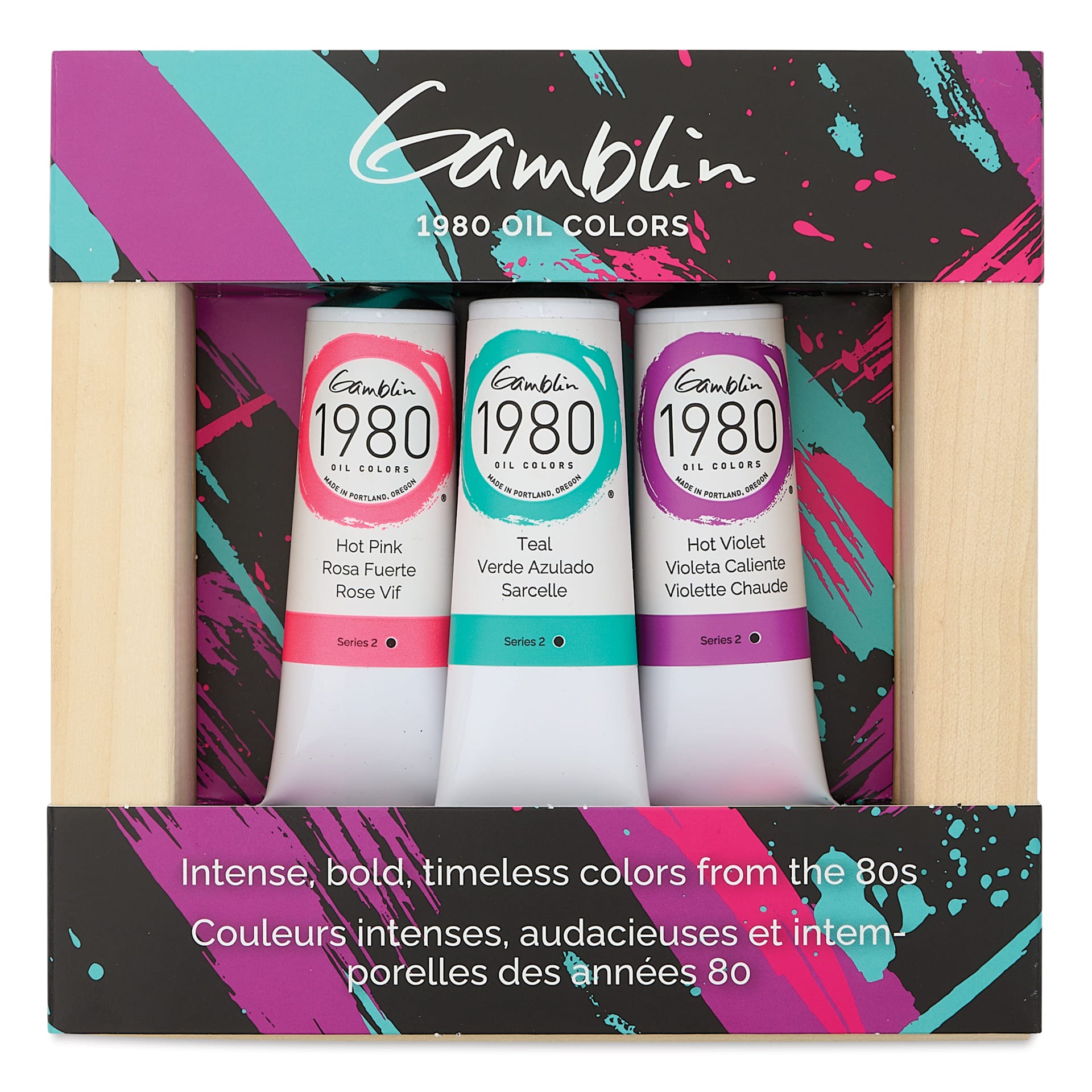 Gamblin 1980 Oils - Set of 3, 1980s Colors, 37 ml
