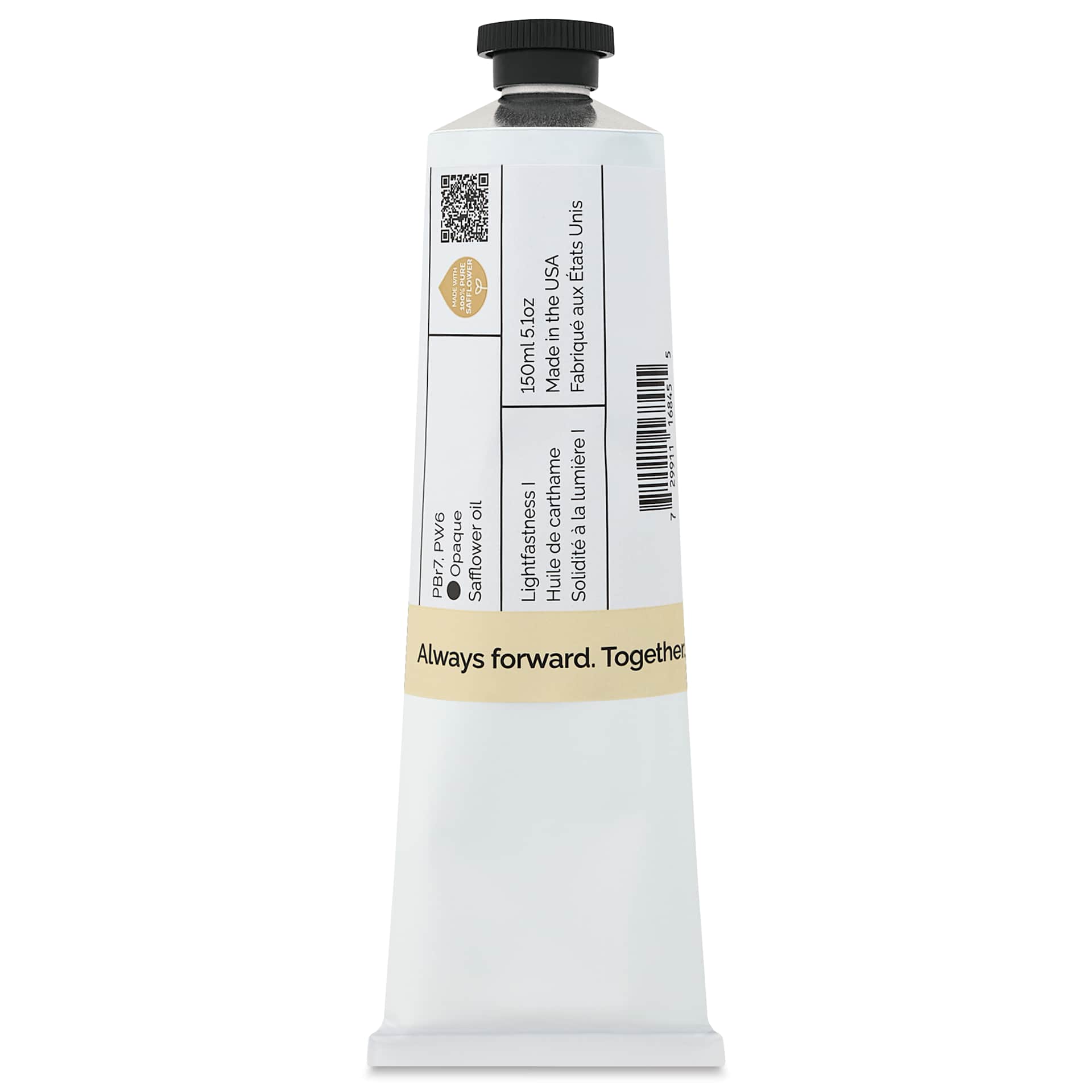 Gamblin 1980 Oils - Natural White, 150 ml tube back