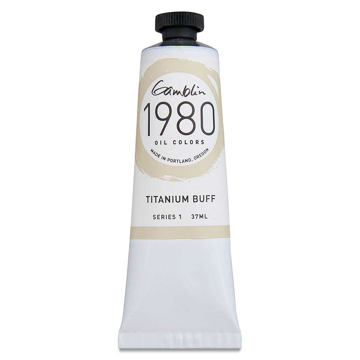 Gamblin 1980 Oils - Titanium Buff, 37 ml tube