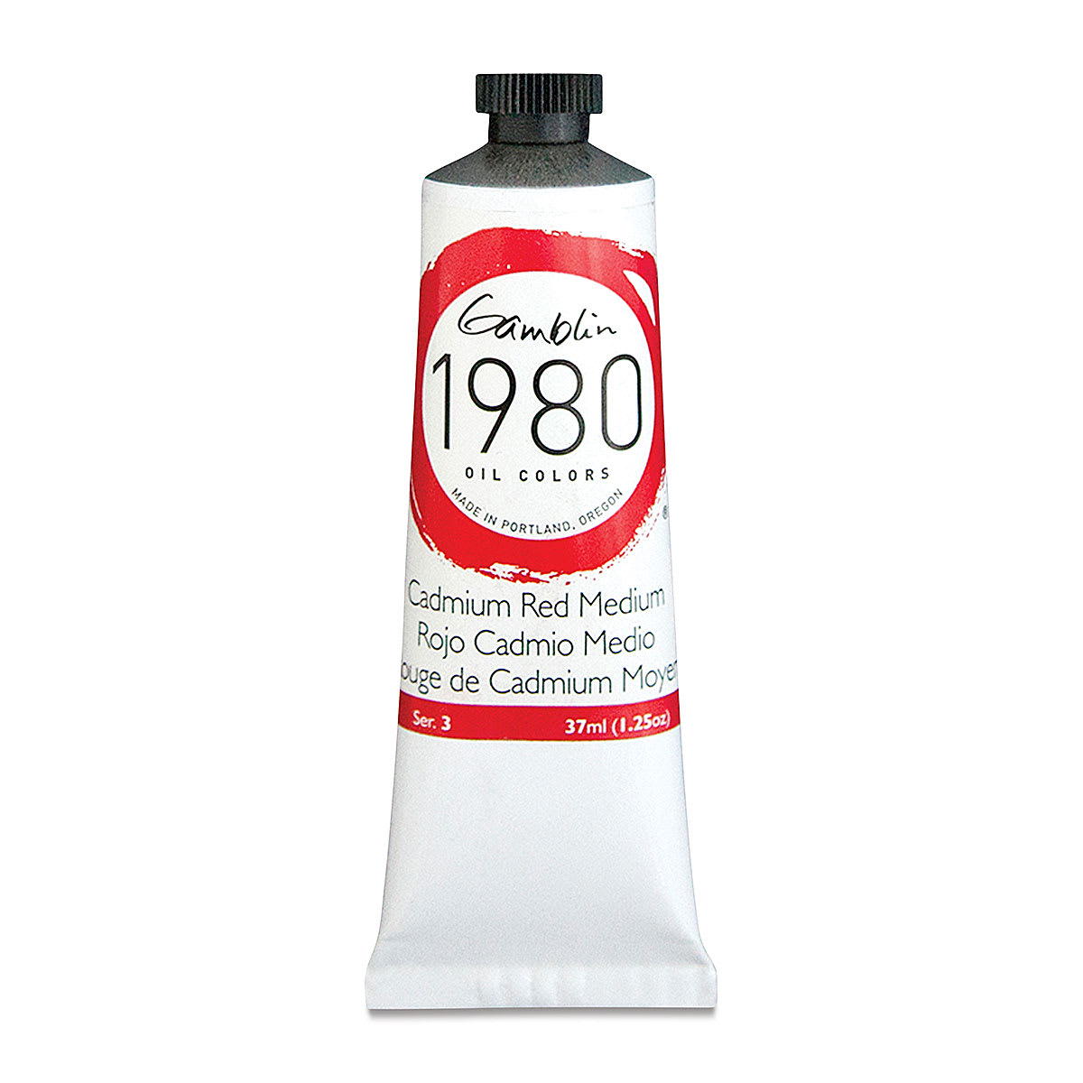 Gamblin 1980 Oils - Cadmium Red Medium, 37 ml tube