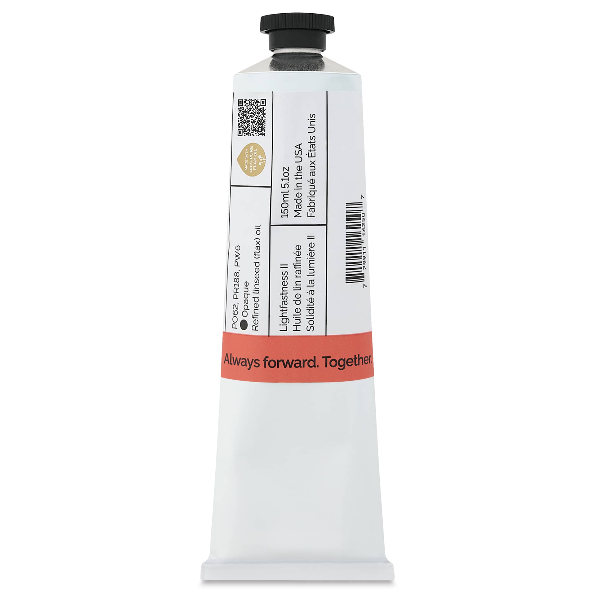 Gamblin 1980 Oils - Coral, 150 ml tube back
