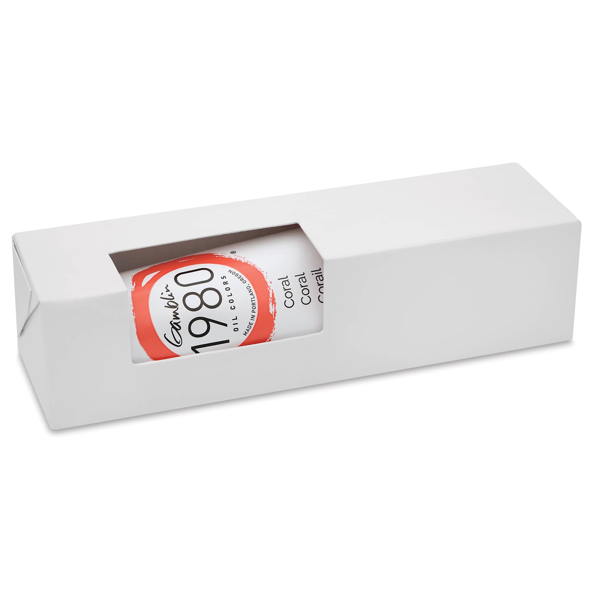 Gamblin 1980 Oils - Coral, 150 ml tube in packaging