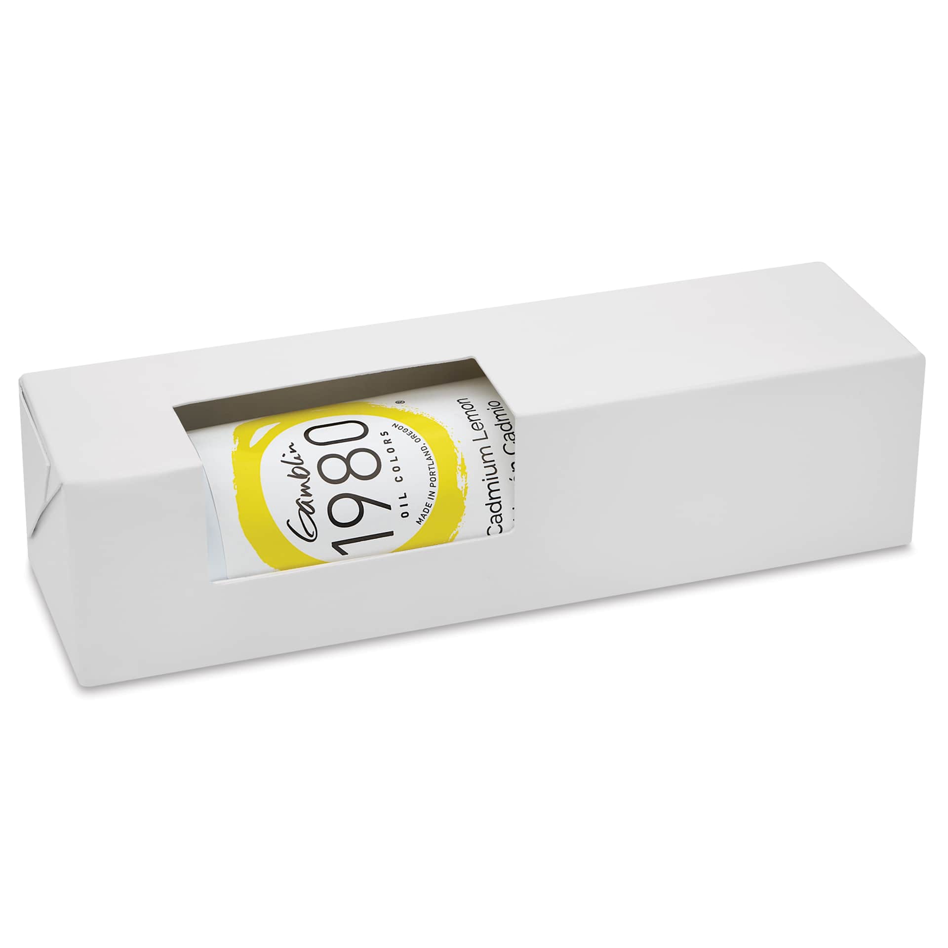Gamblin 1980 Oils - Cadmium Lemon, 150 ml tube in box