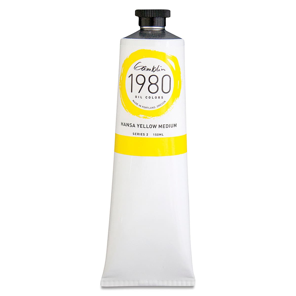 Gamblin 1980 Oils - Hansa Yellow Medium, 150 ml tube