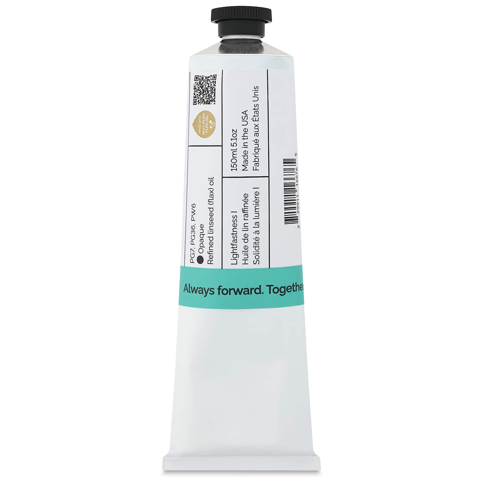 Gamblin 1980 Oils - Teal, 150 ml tube back