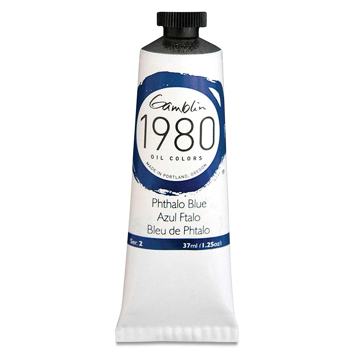 Gamblin 1980 Oils - Phthalo Blue, 37 ml tube