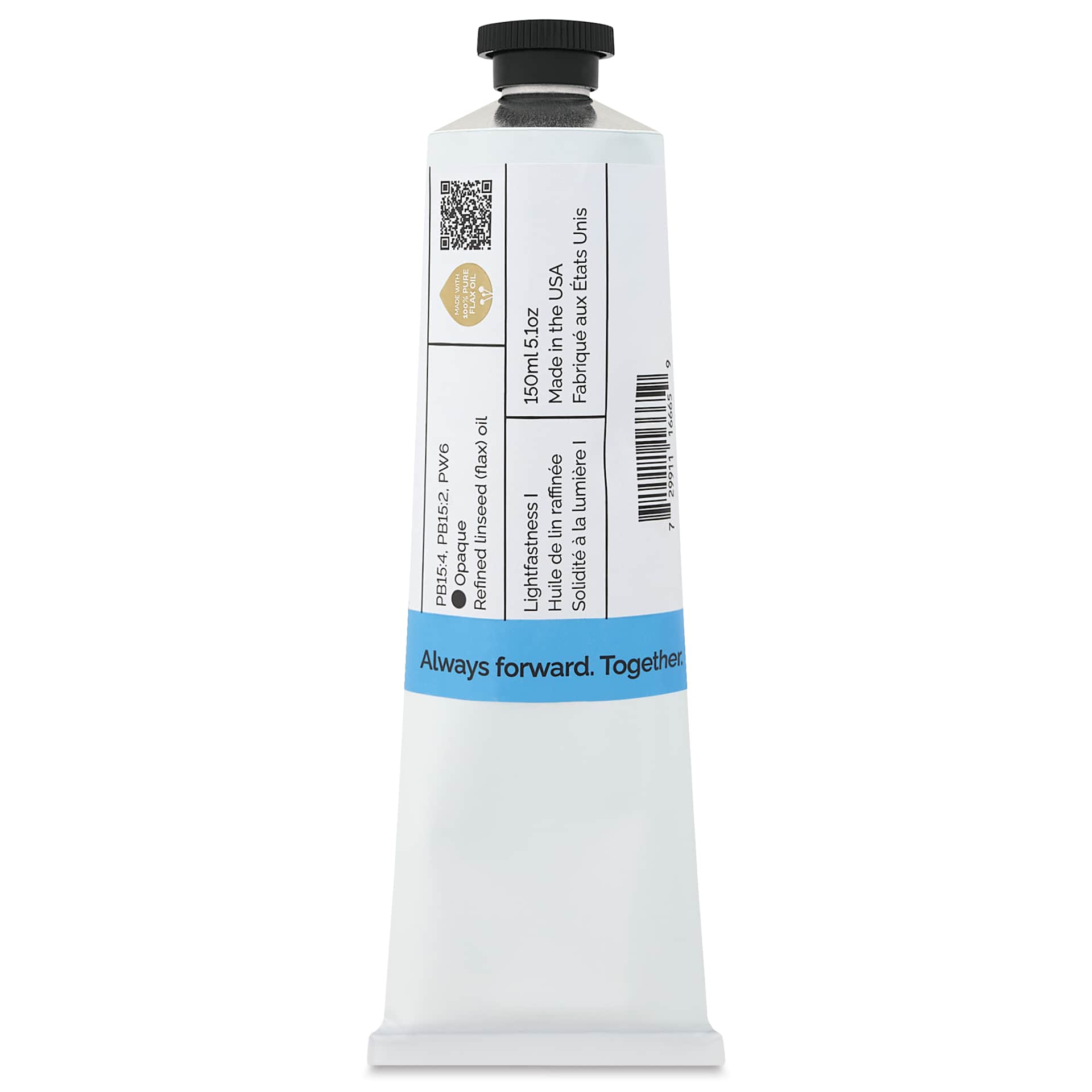 Gamblin 1980 Oils - Sevres Blue, 150 ml tube back