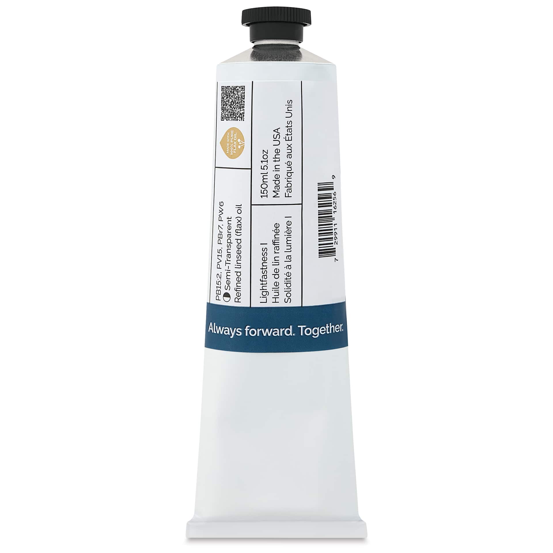 Gamblin 1980 Oils - Denim Blue, 150 ml tube back