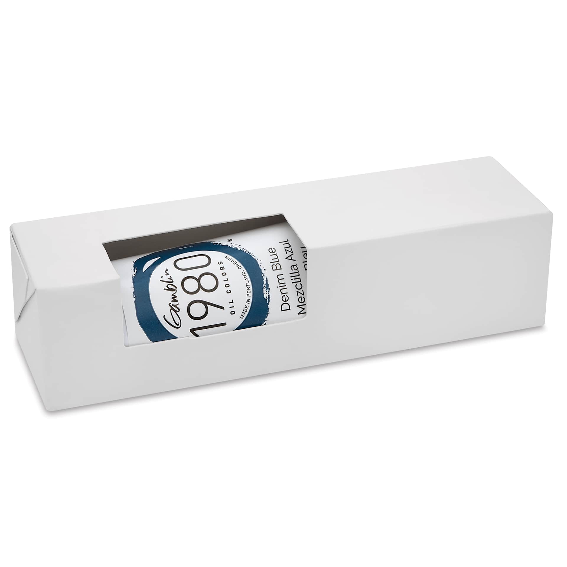 Gamblin 1980 Oils - Denim Blue, 150 ml tube in packaging