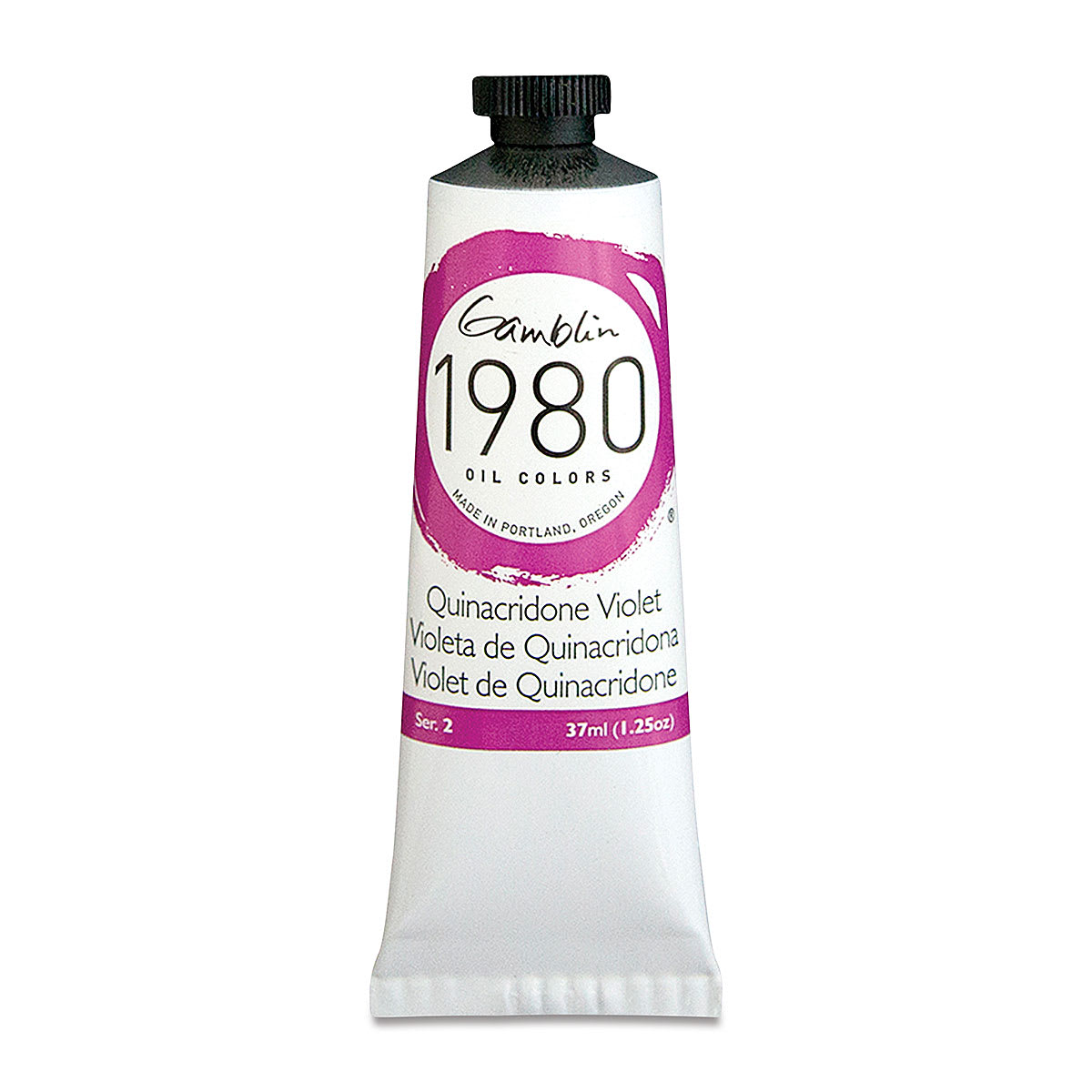 Gamblin 1980 Oils - Quinacridone Violet, 37 ml tube