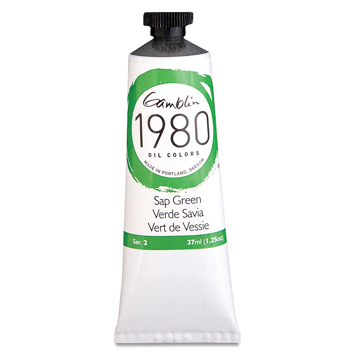 Gamblin 1980 Oils - Sap Green, 37 ml tube