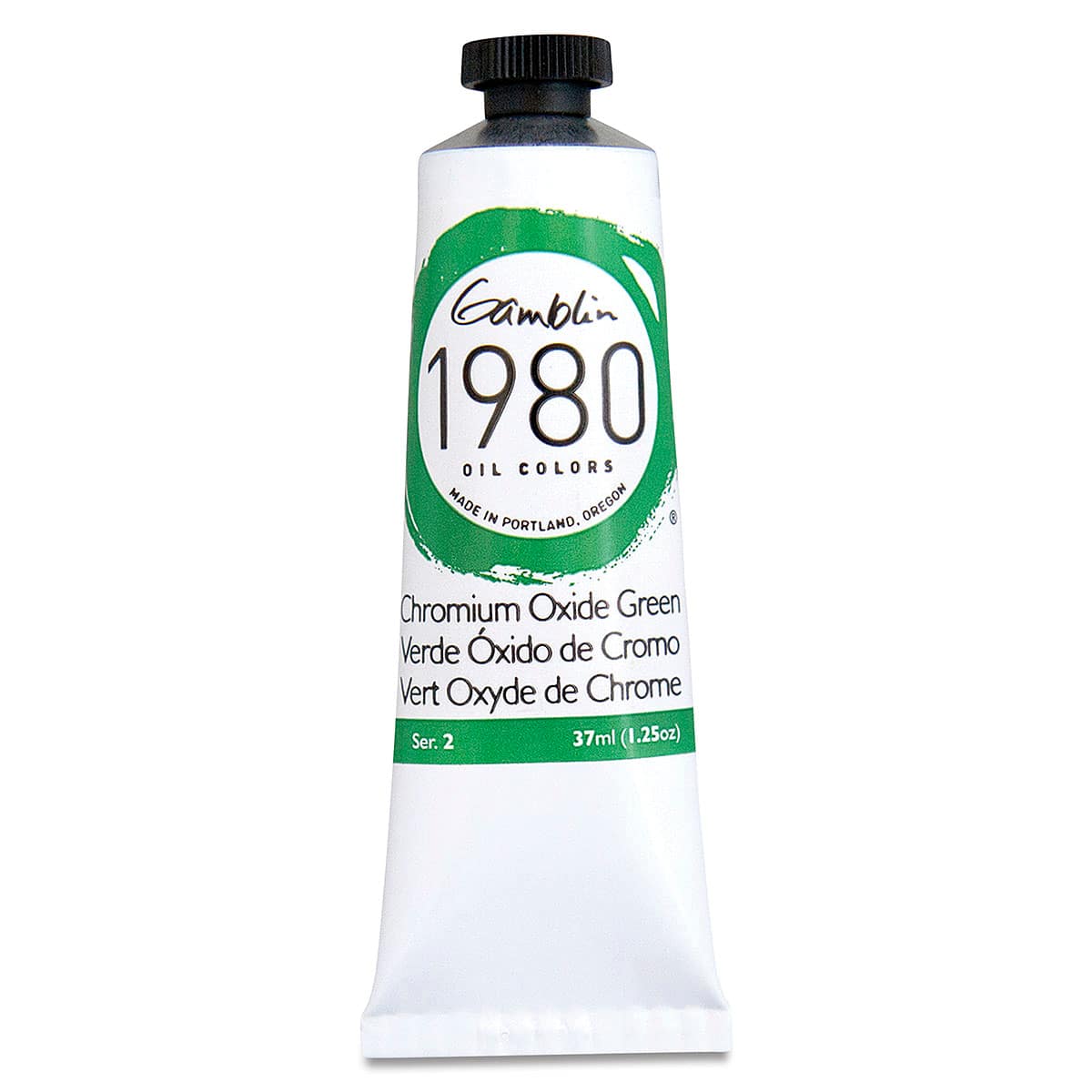 Gamblin 1980 Oils - Chromium Oxide Green, 37 ml tube