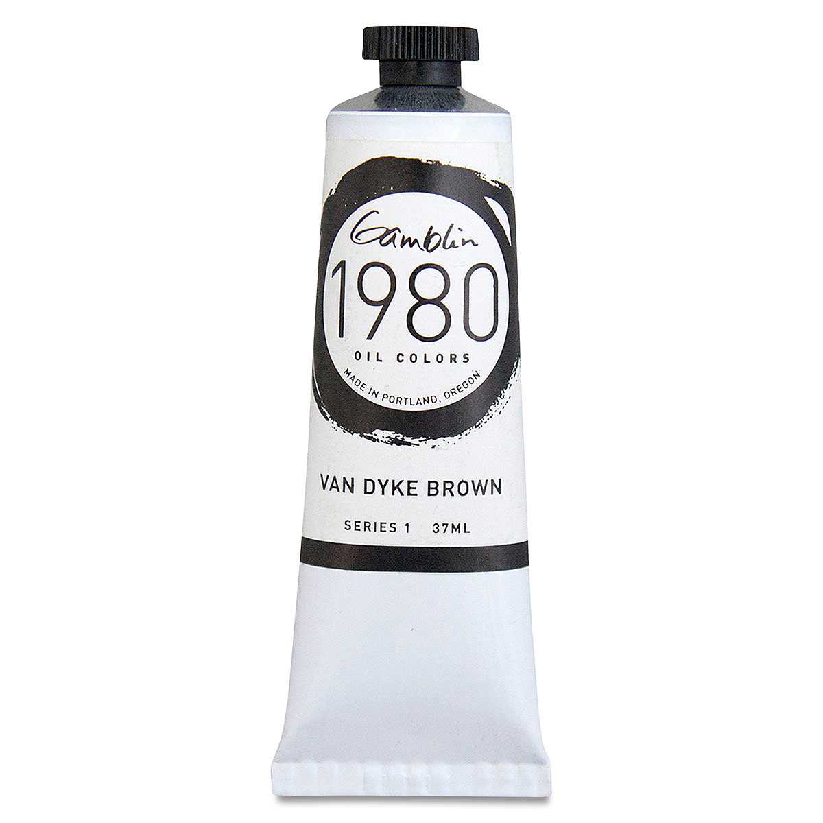 Gamblin 1980 Oils - Van Dyke Brown, 37 ml tube