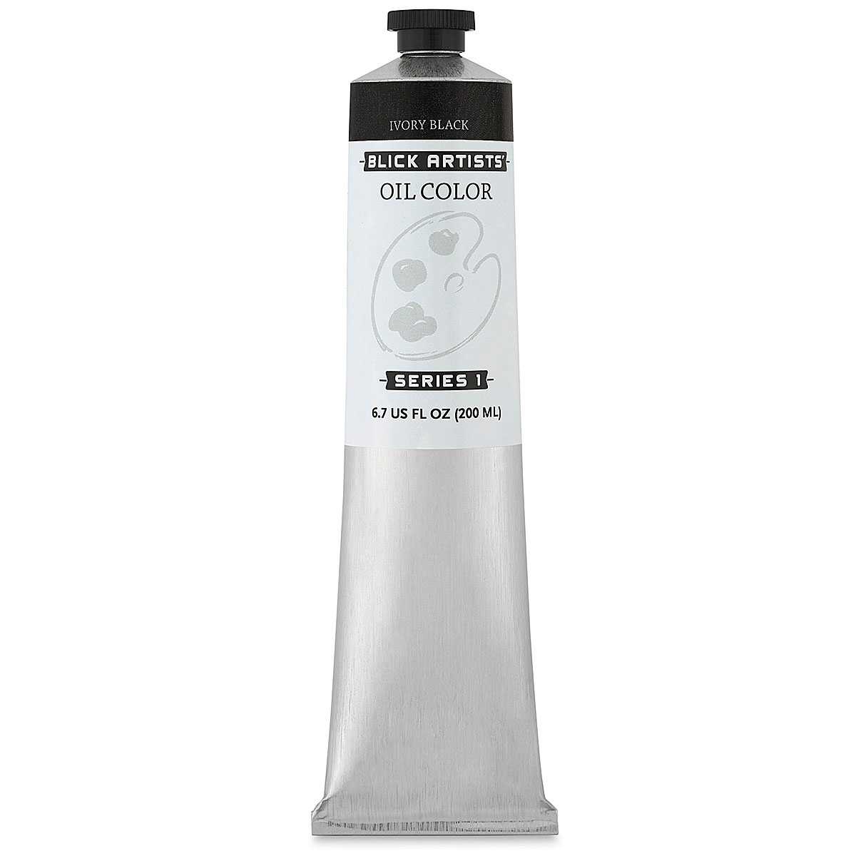 Blick Artists' Oil Color - Ivory Black, 200 ml tube