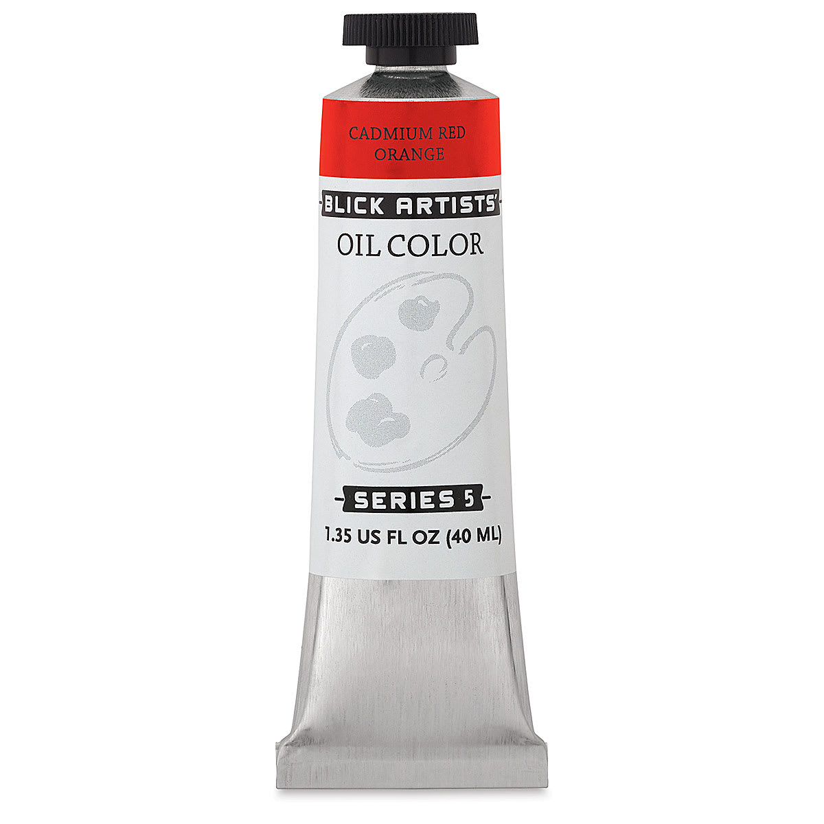 Blick Artists' Oil Color - Cadmium Red Orange, 40 ml tube