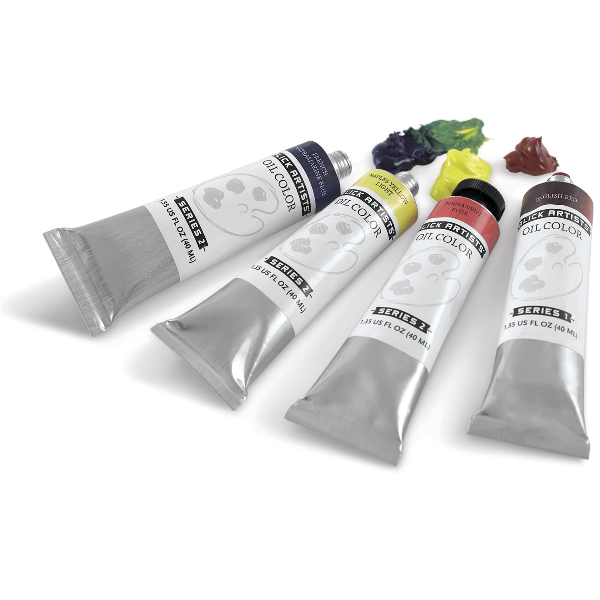 Blick Artists' Oil Paints - multiple tubes open