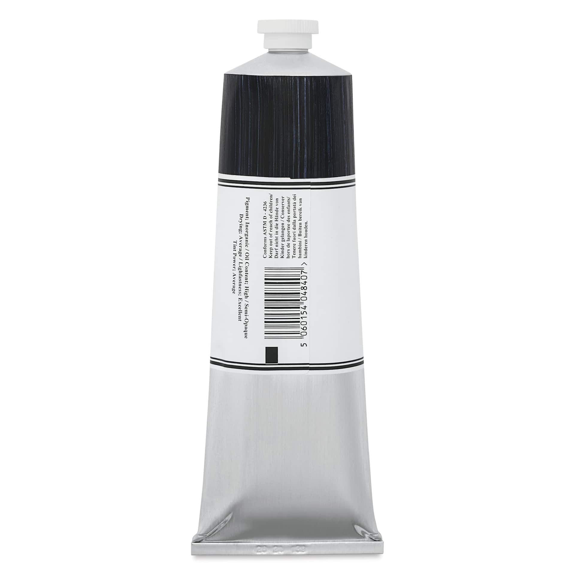 Michael Harding Artists Oil Color - Neutral Tint, back of 225 ml tube