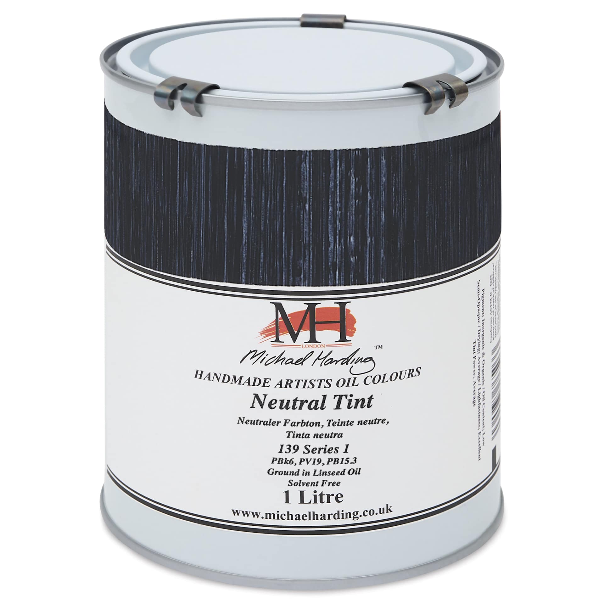 Michael Harding Artists Oil Color - Neutral Tint, 1 Liter