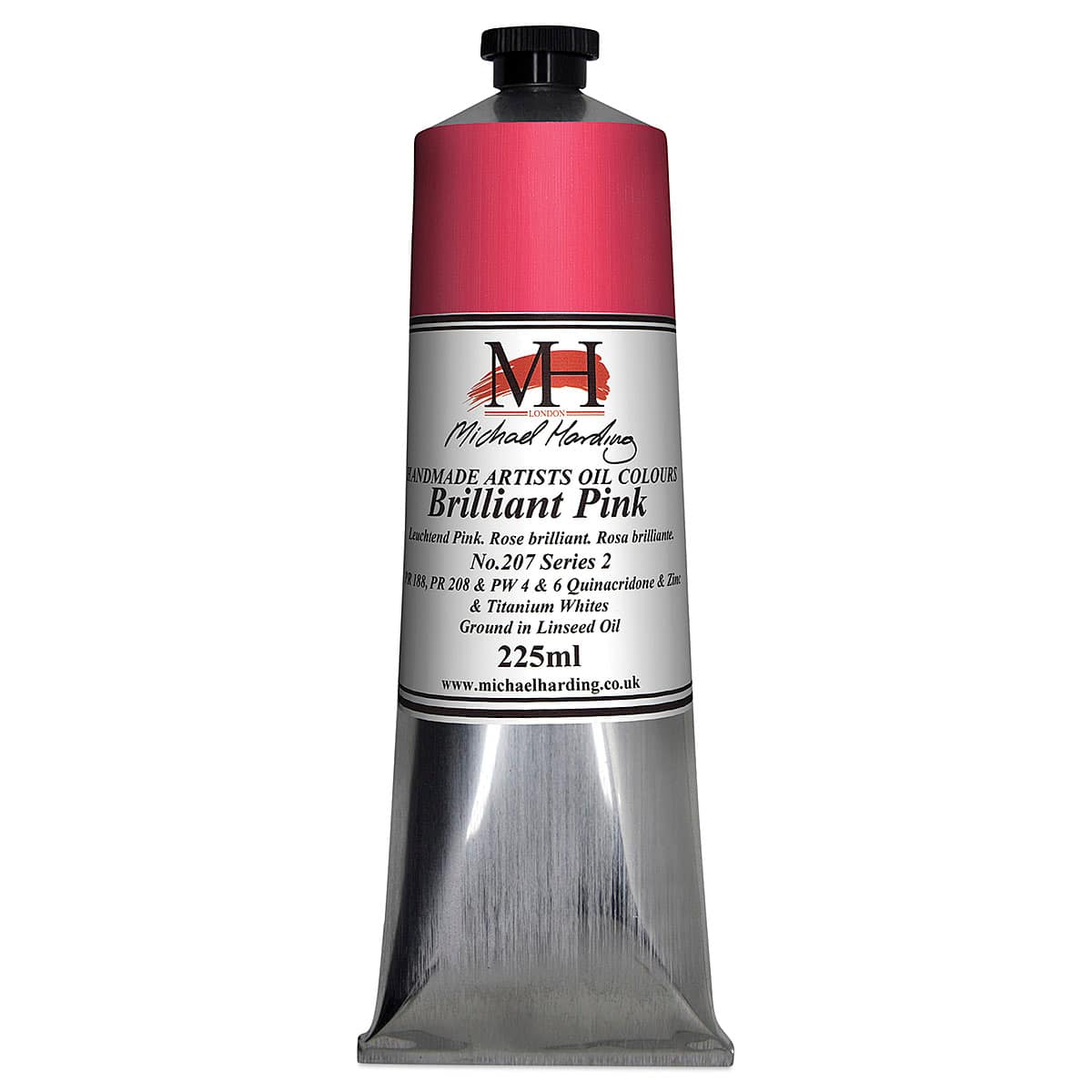 Michael Harding Artists Oil Color - Brilliant Pink, 225 ml tube