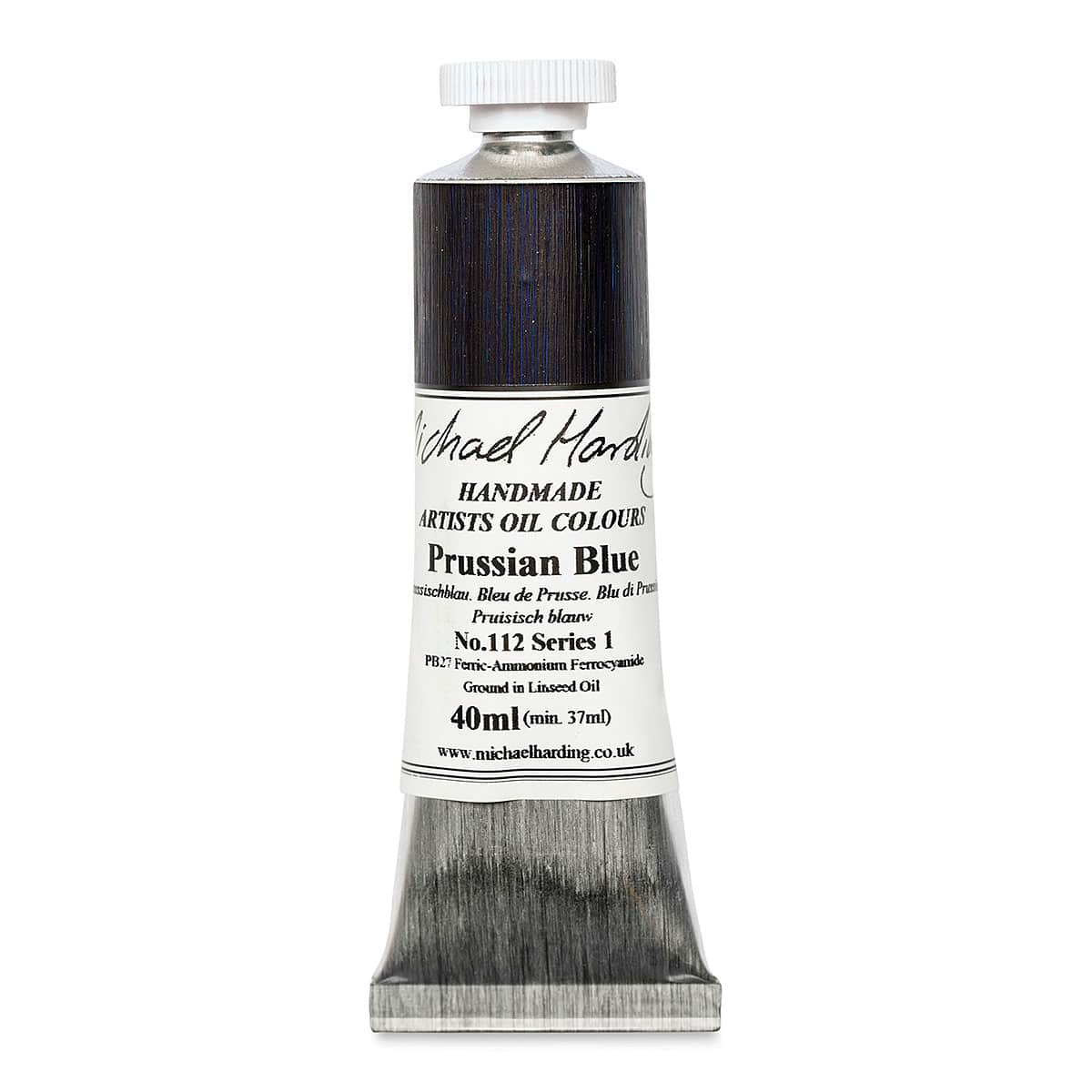 Michael Harding Artists Oil Color - Prussian Blue, 40 ml tube