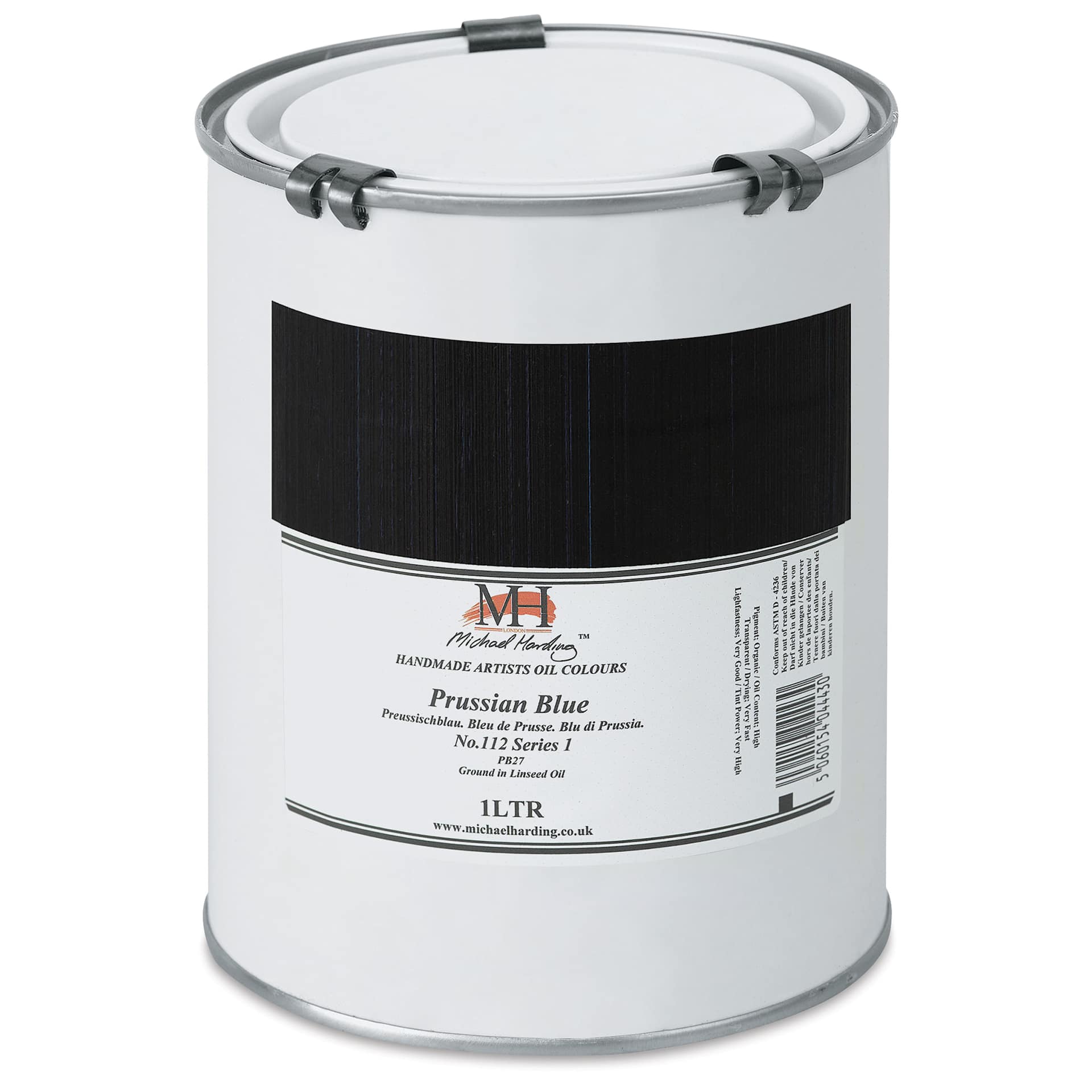 Michael Harding Artists Oil Color - Prussian Blue, 1 Liter