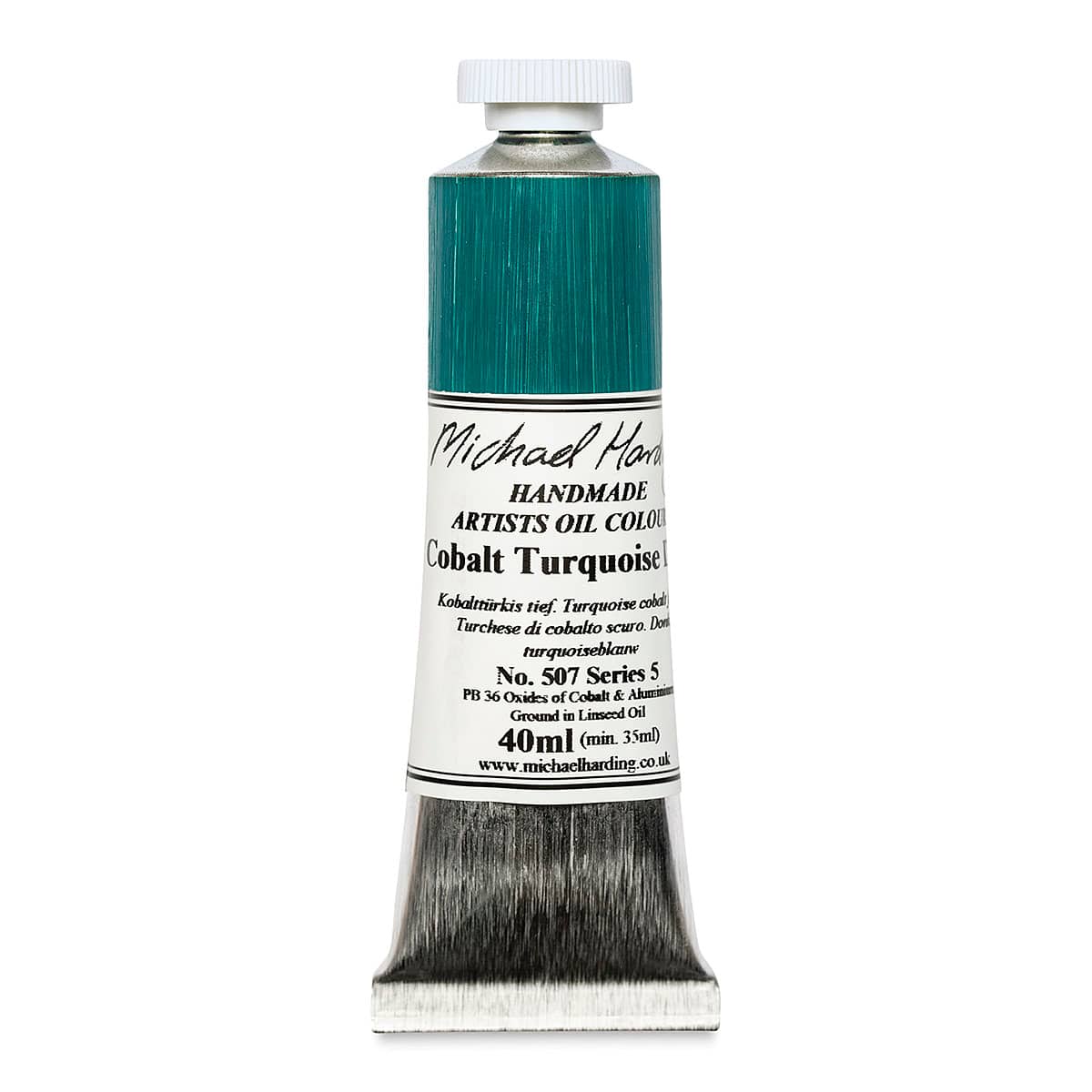 Michael Harding Artists Oil Color - Cobalt Turquoise Deep, 40 ml tube