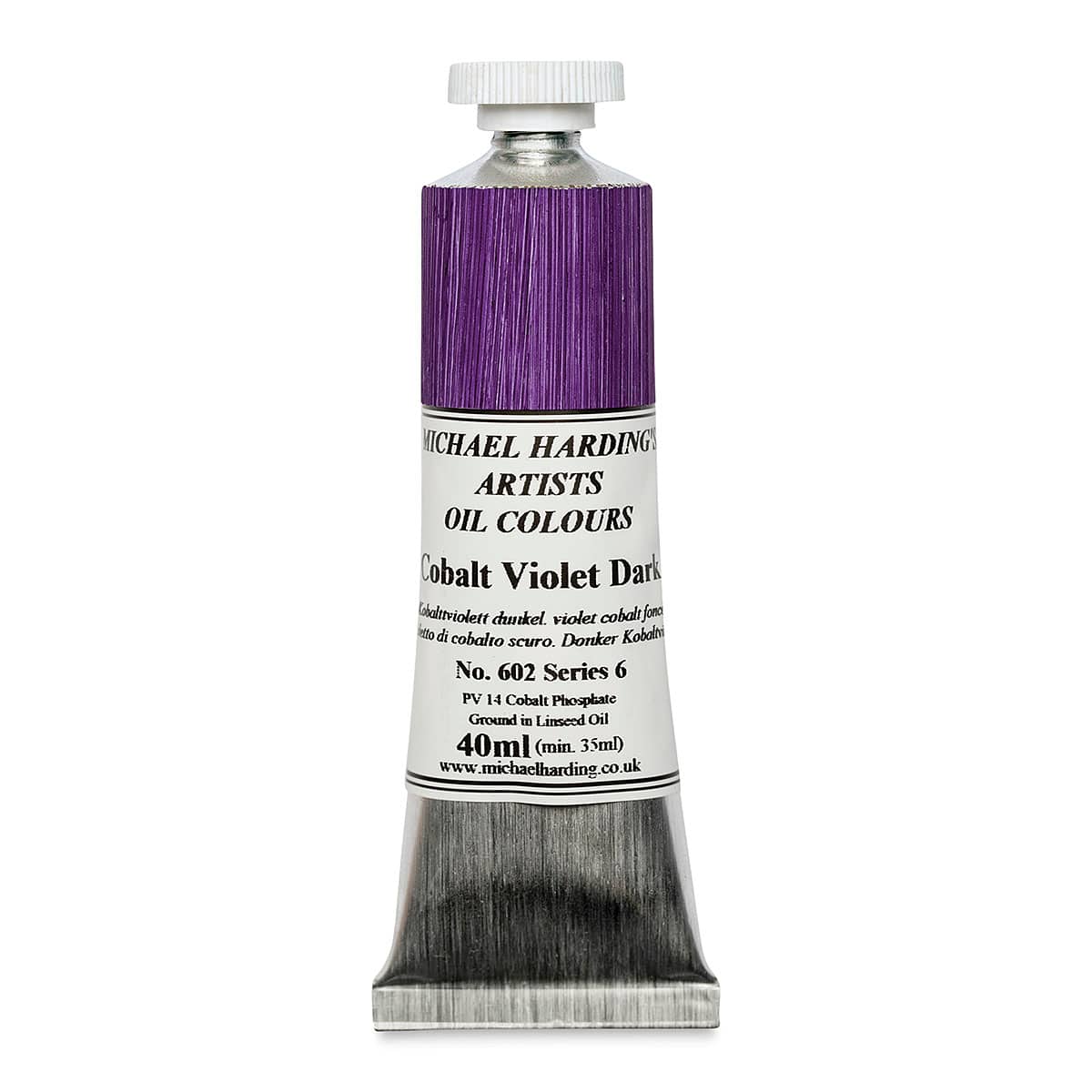 Michael Harding Artists Oil Color - Cobalt Violet Dark, 40 ml tube