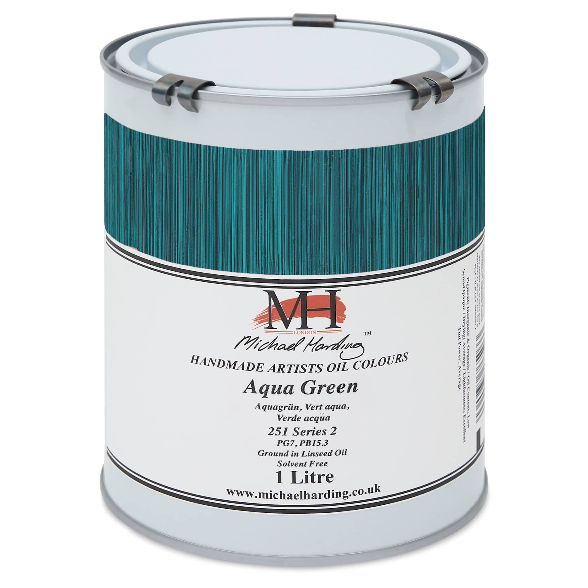 Michael Harding Artists Oil Color - Aqua Green, 1 Liter