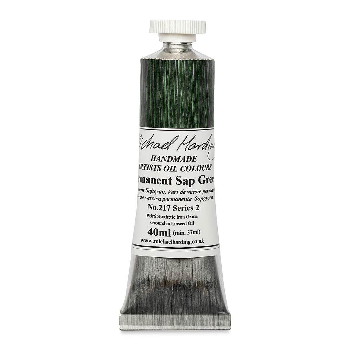 Michael Harding Artists Oil Color - Permanent Sap Green, 40 ml tube