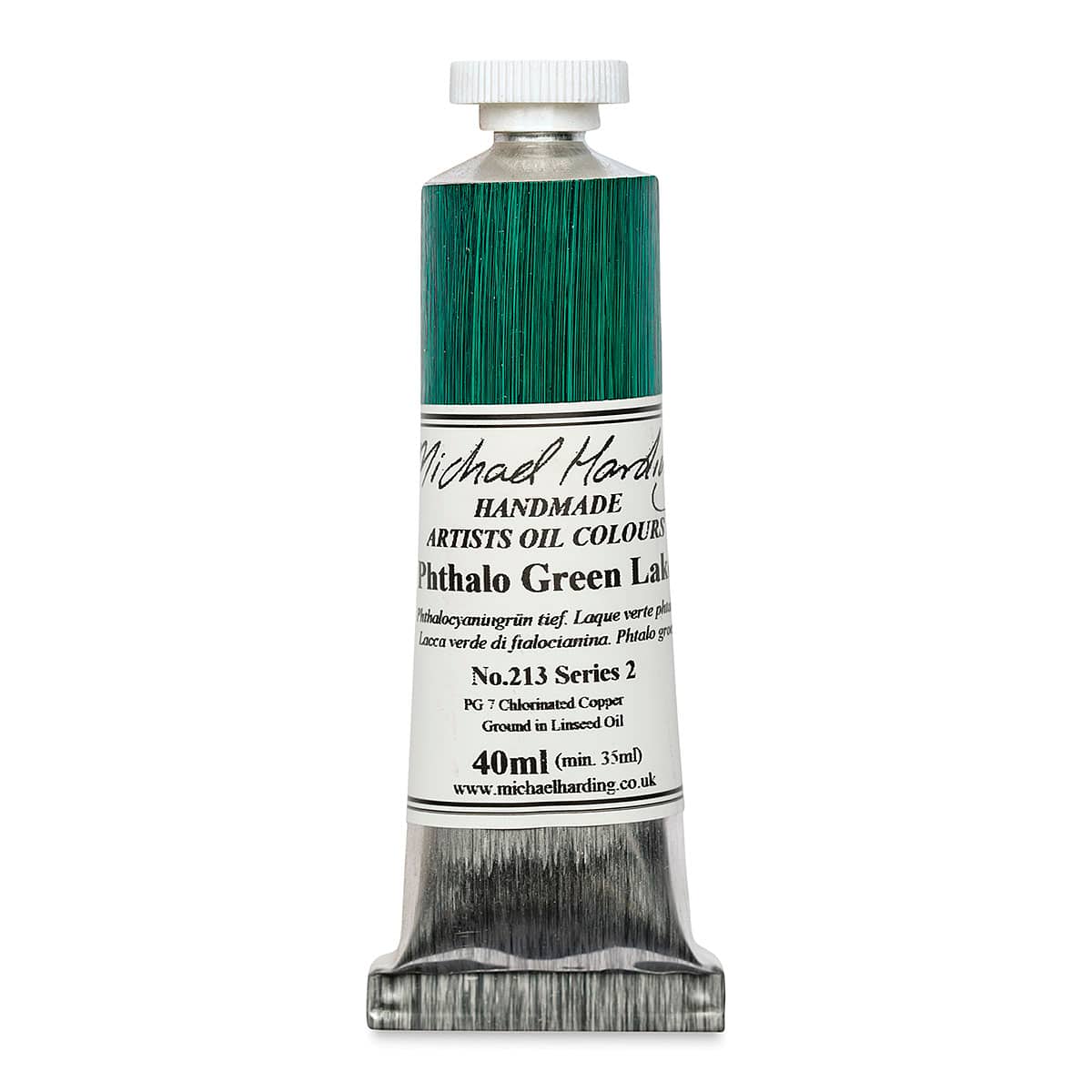 Michael Harding Artists Oil Color - Phthalo Green Lake, 40 ml tube