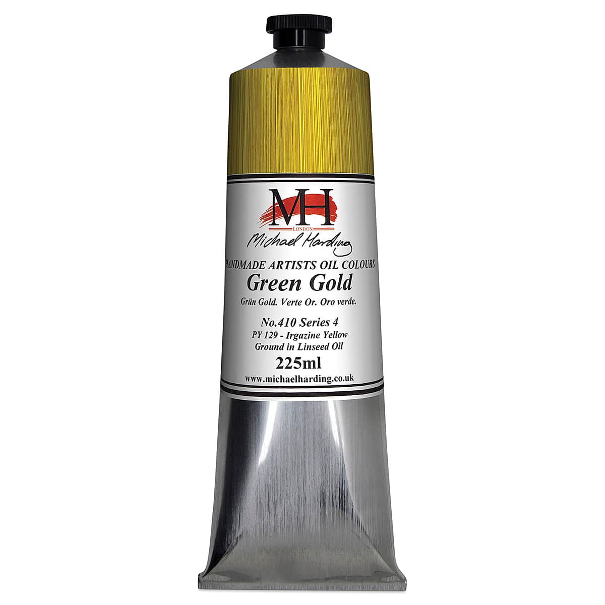 Michael Harding Artists Oil Color – Green Gold, 225 ml tube