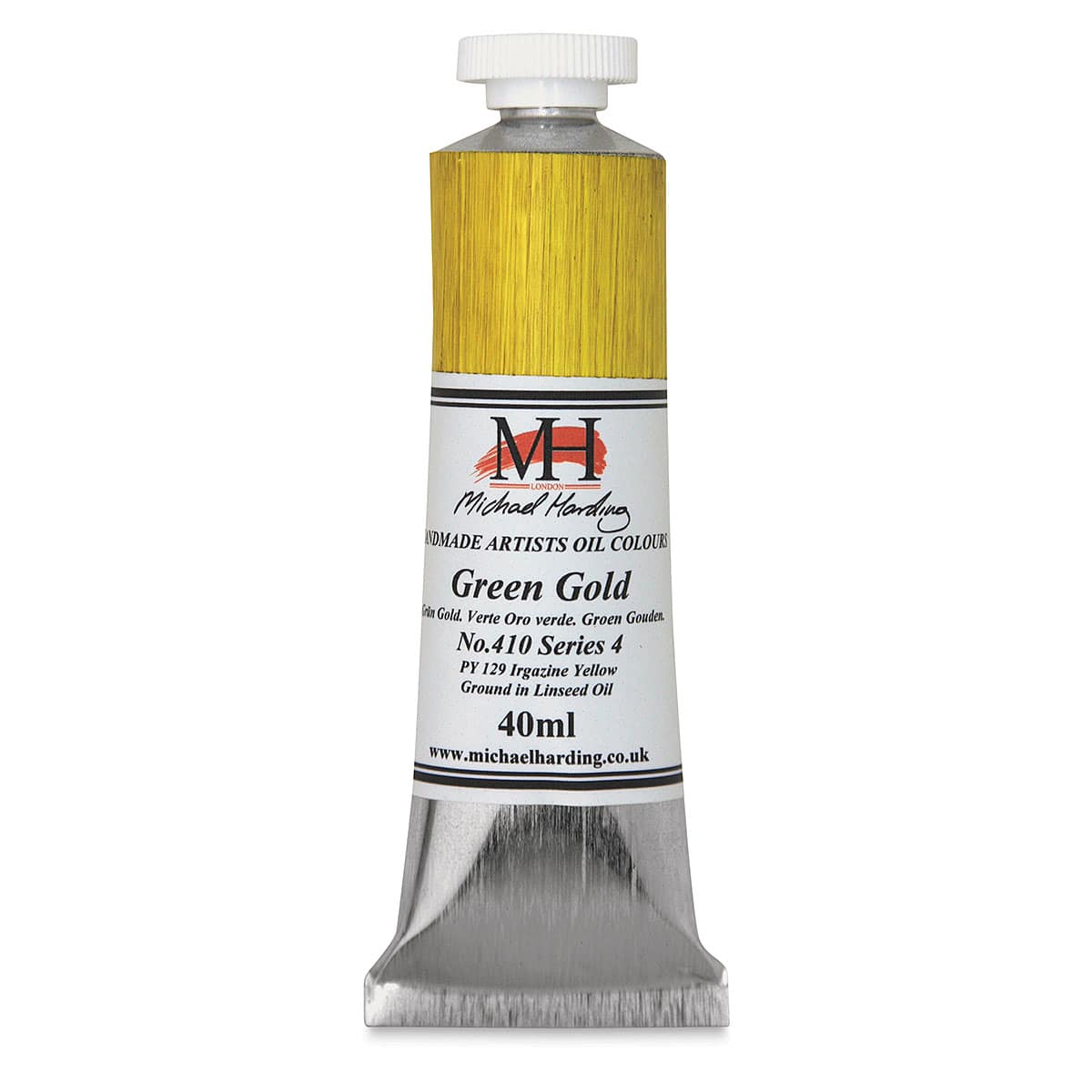 Michael Harding Artists Oil Color – Green Gold, 40 ml tube