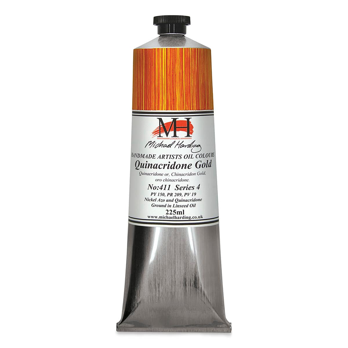 Michael Harding Artists Oil Color – Quinacridone Gold, 225 ml tube