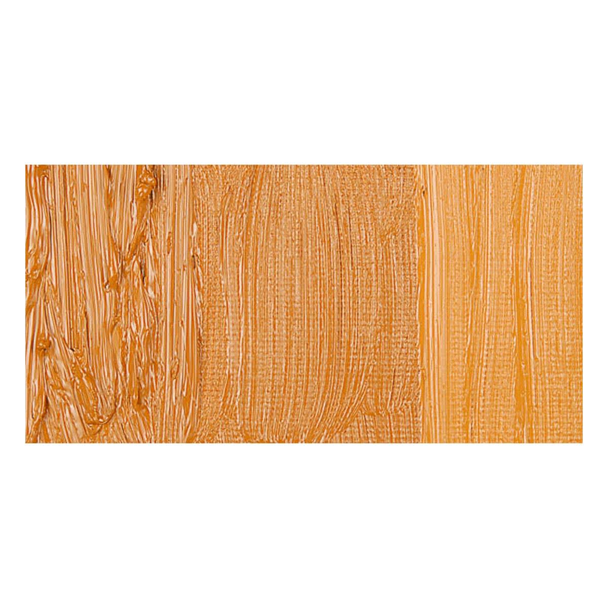 Michael Harding Artists Oil Paint - Yellow Ochre Deep swatch