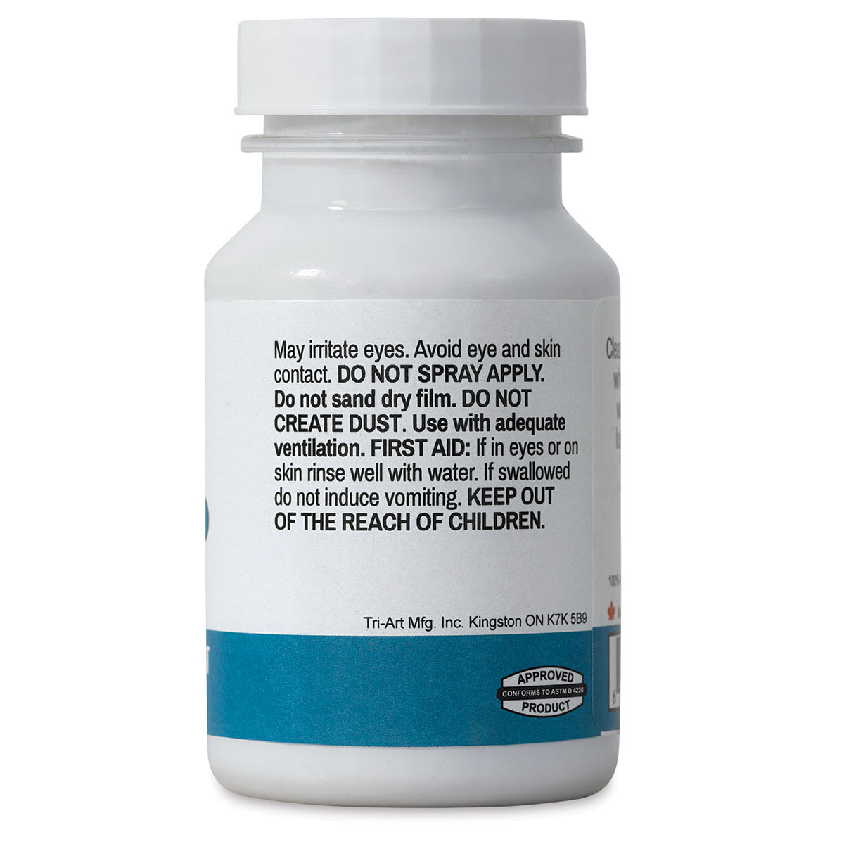Tri-Art High Viscosity Artist Acrylic - Titanium White, 120 ml jar side