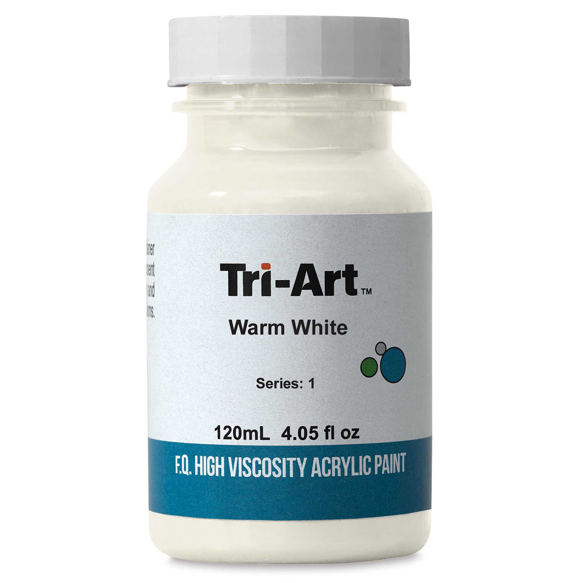 Tri-Art High Viscosity Artist Acrylic - Warm White, 120 ml jar