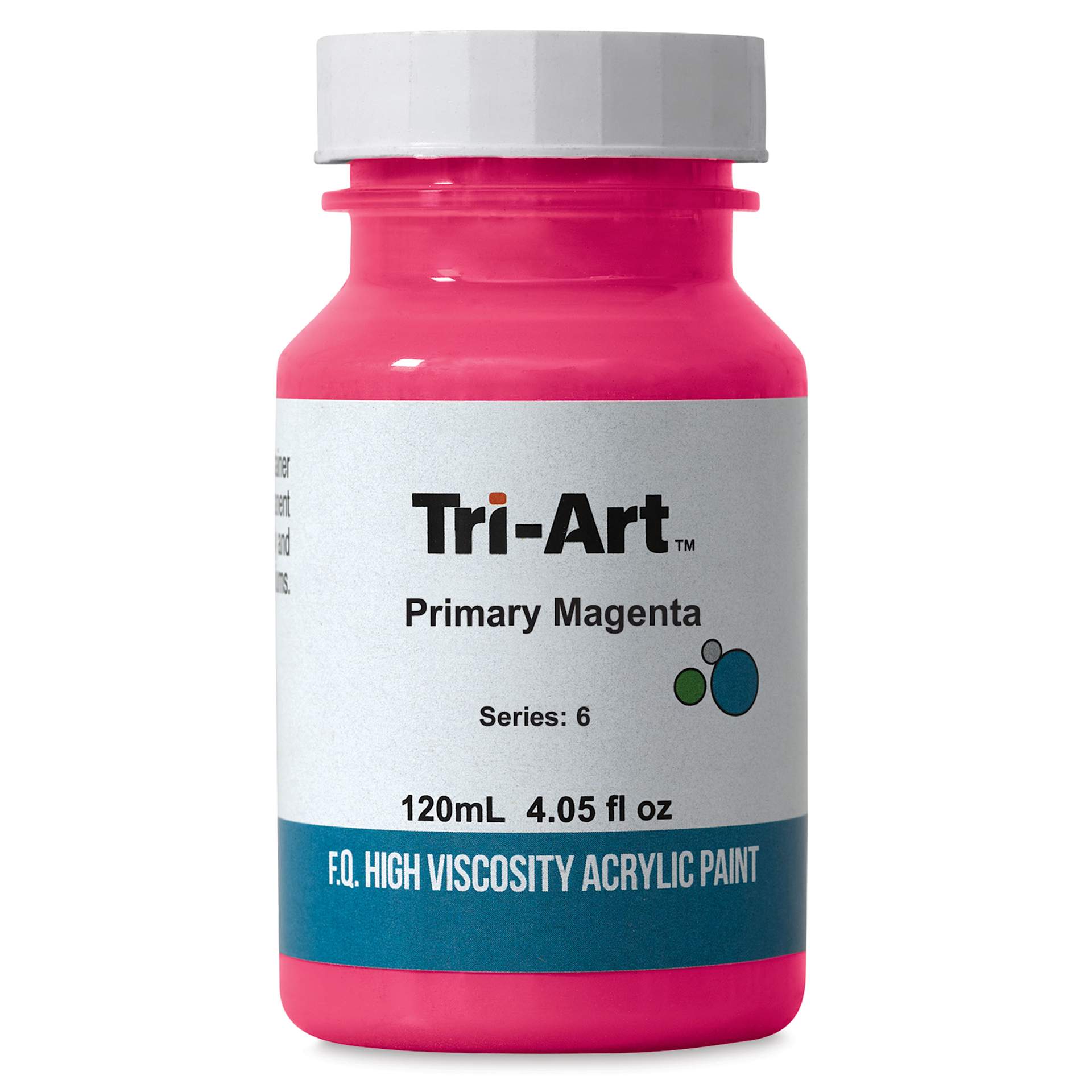 Tri-Art High Viscosity Artist Acrylic - Primary Magenta, 120 ml jar