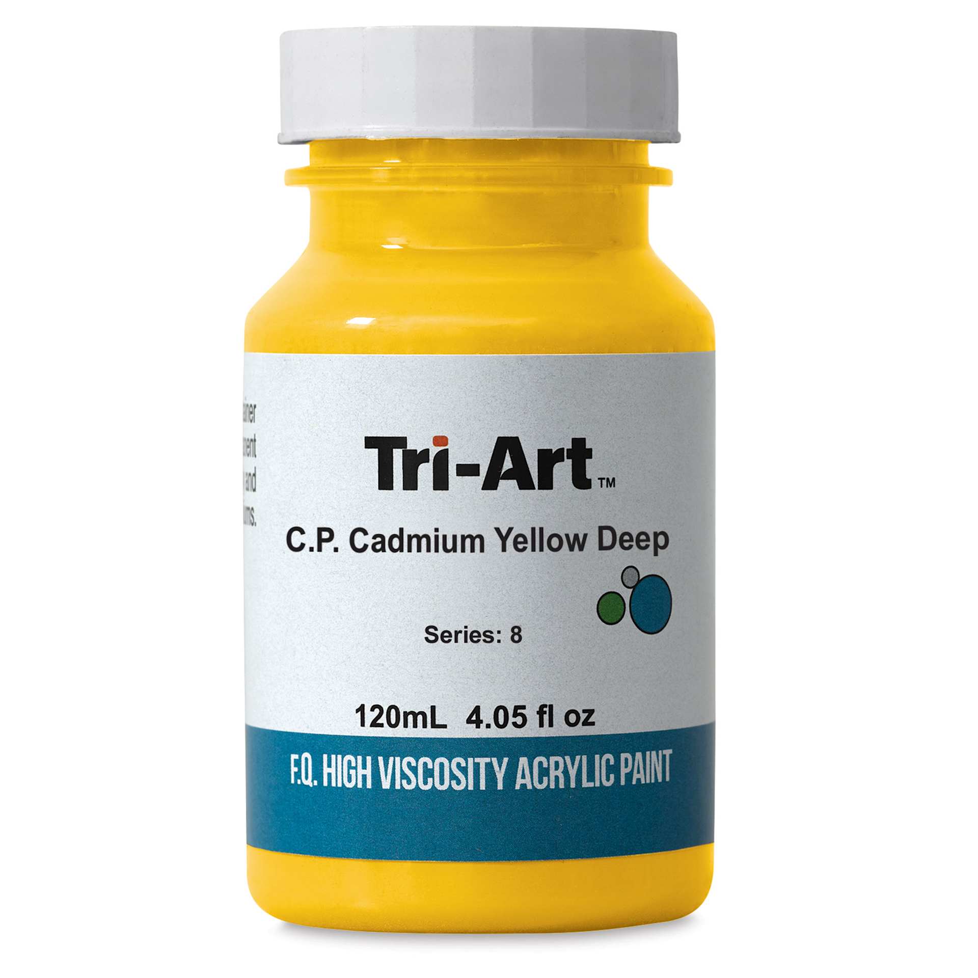 Tri-Art High Viscosity Artist Acrylic - C.P. Cadmium Yellow Deep, 120 ml jar
