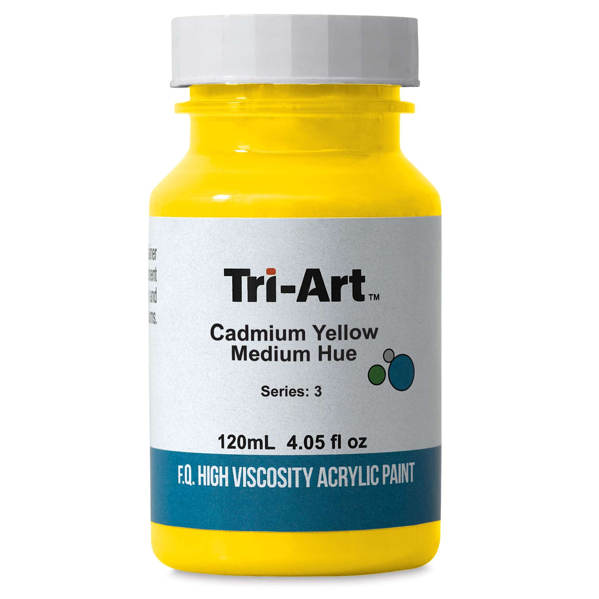 Tri-Art High Viscosity Artist Acrylic - Cadmium Yellow Medium Hue, 120 ml jar