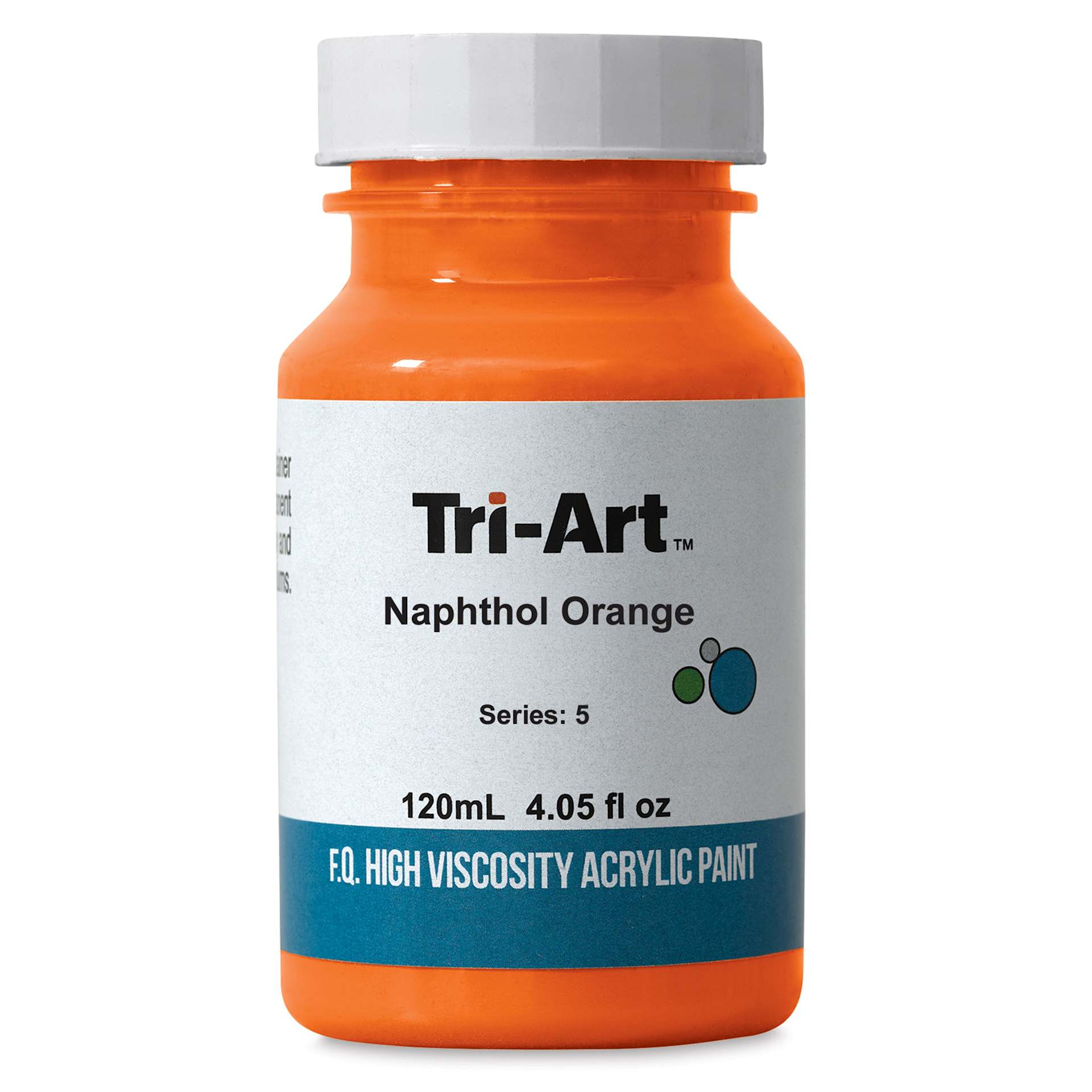 Tri-Art High Viscosity Artist Acrylic - Naphthol Orange, 120 ml jar