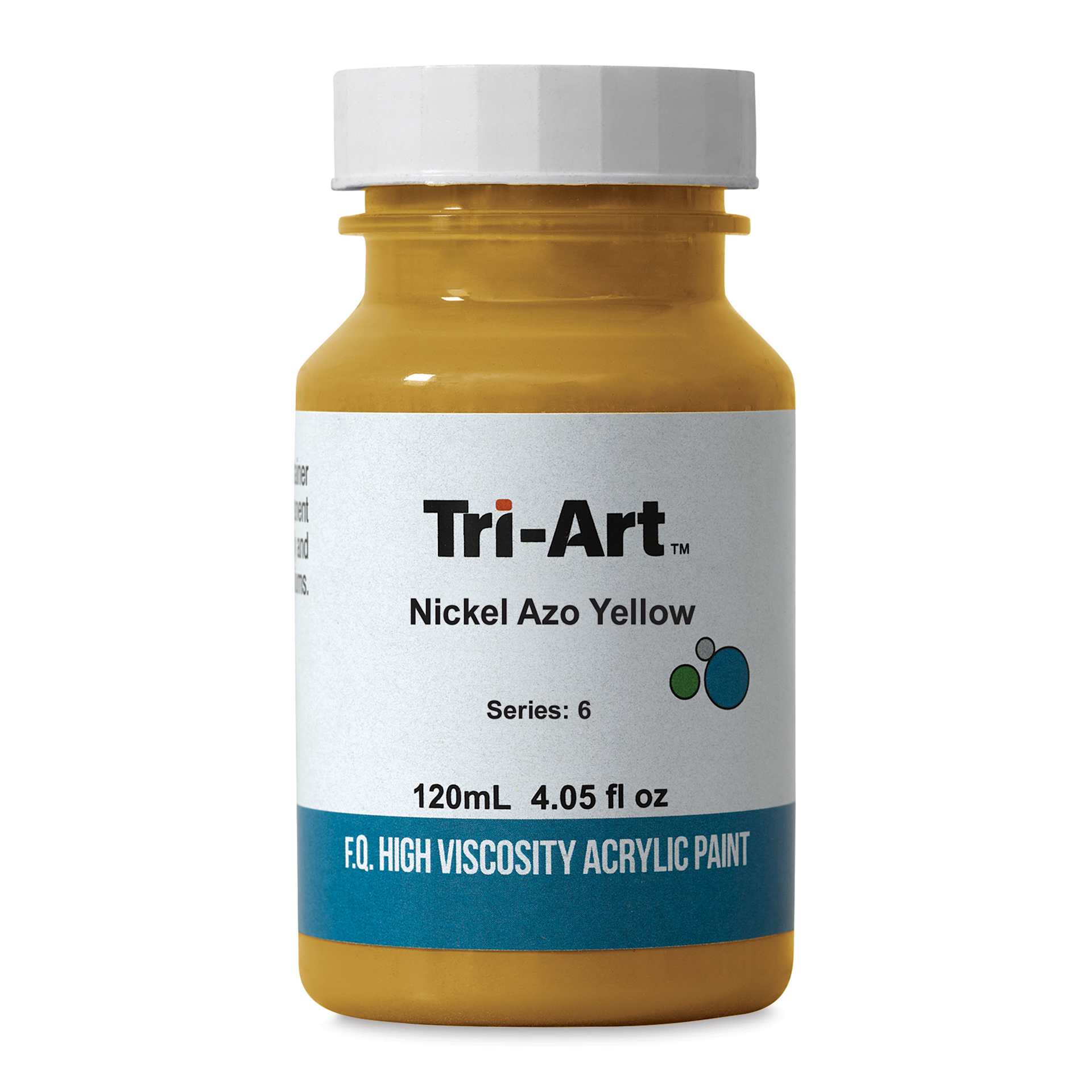 Tri-Art High Viscosity Artist Acrylic - Nickel Azo Yellow, 120 ml jar