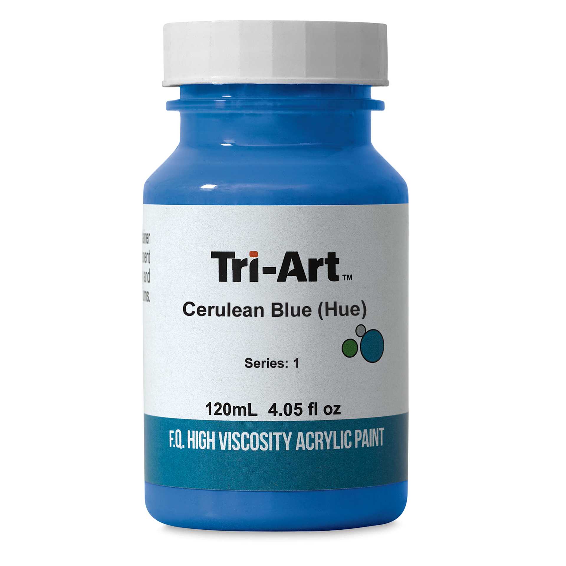 Tri-Art High Viscosity Artist Acrylic - Cerulean Blue Hue, 120 ml jar