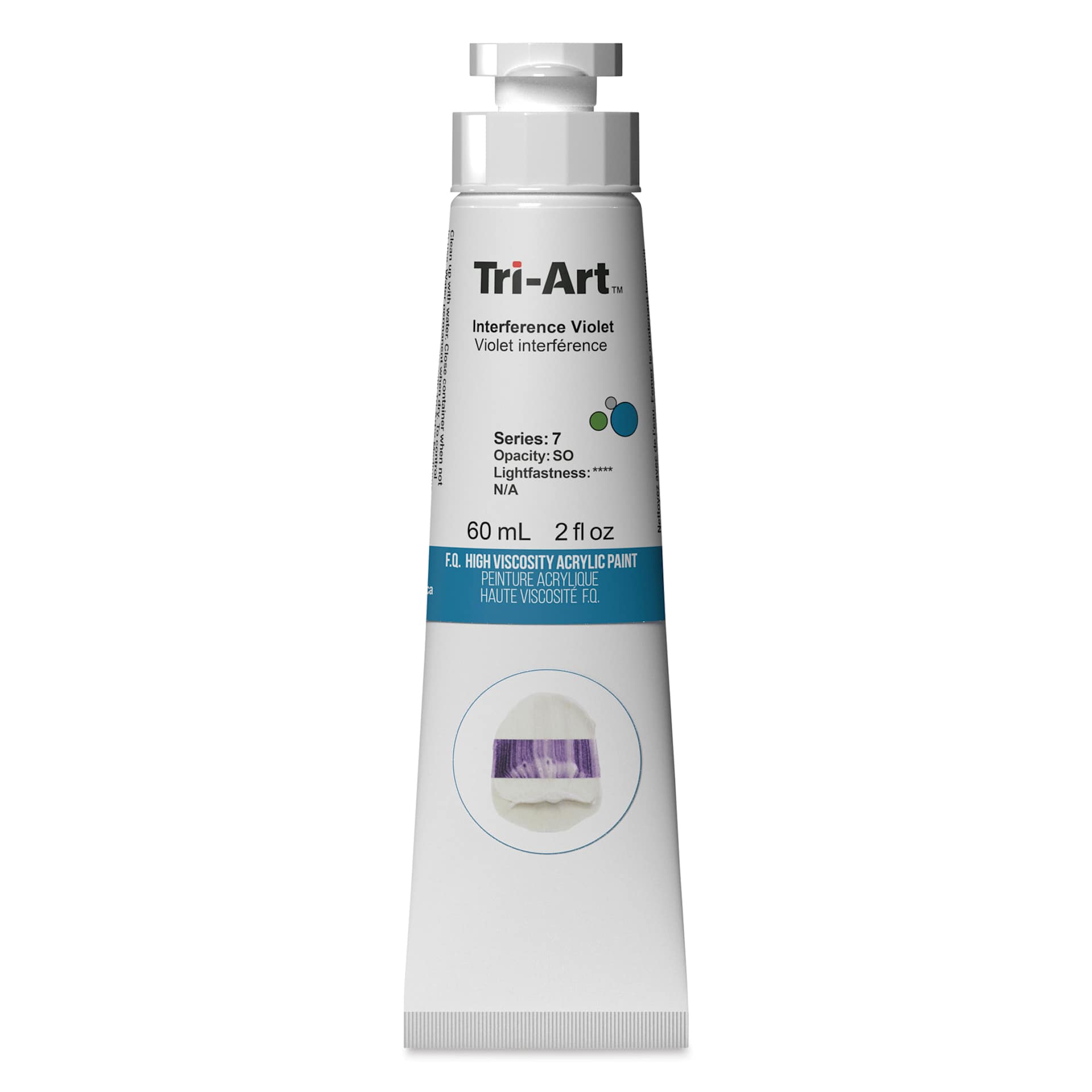 Tri-Art High Viscosity Artist Acrylic - Interference Violet, 60 ml tube