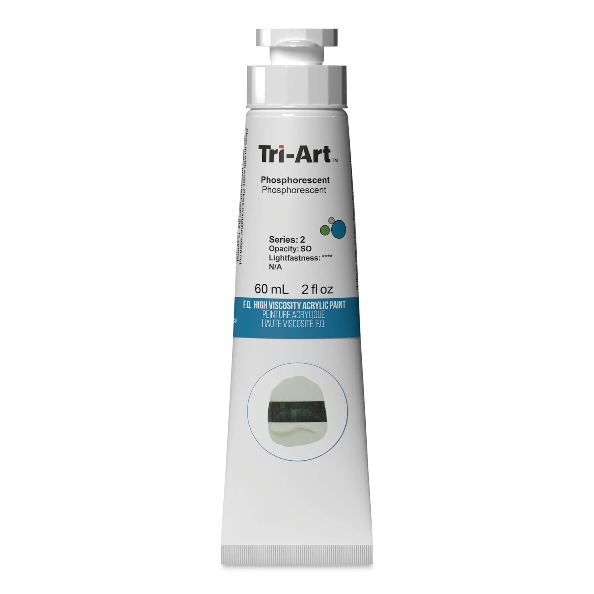 Tri-Art High Viscosity Artist Acrylic - Phosphorescent, 60 ml tube