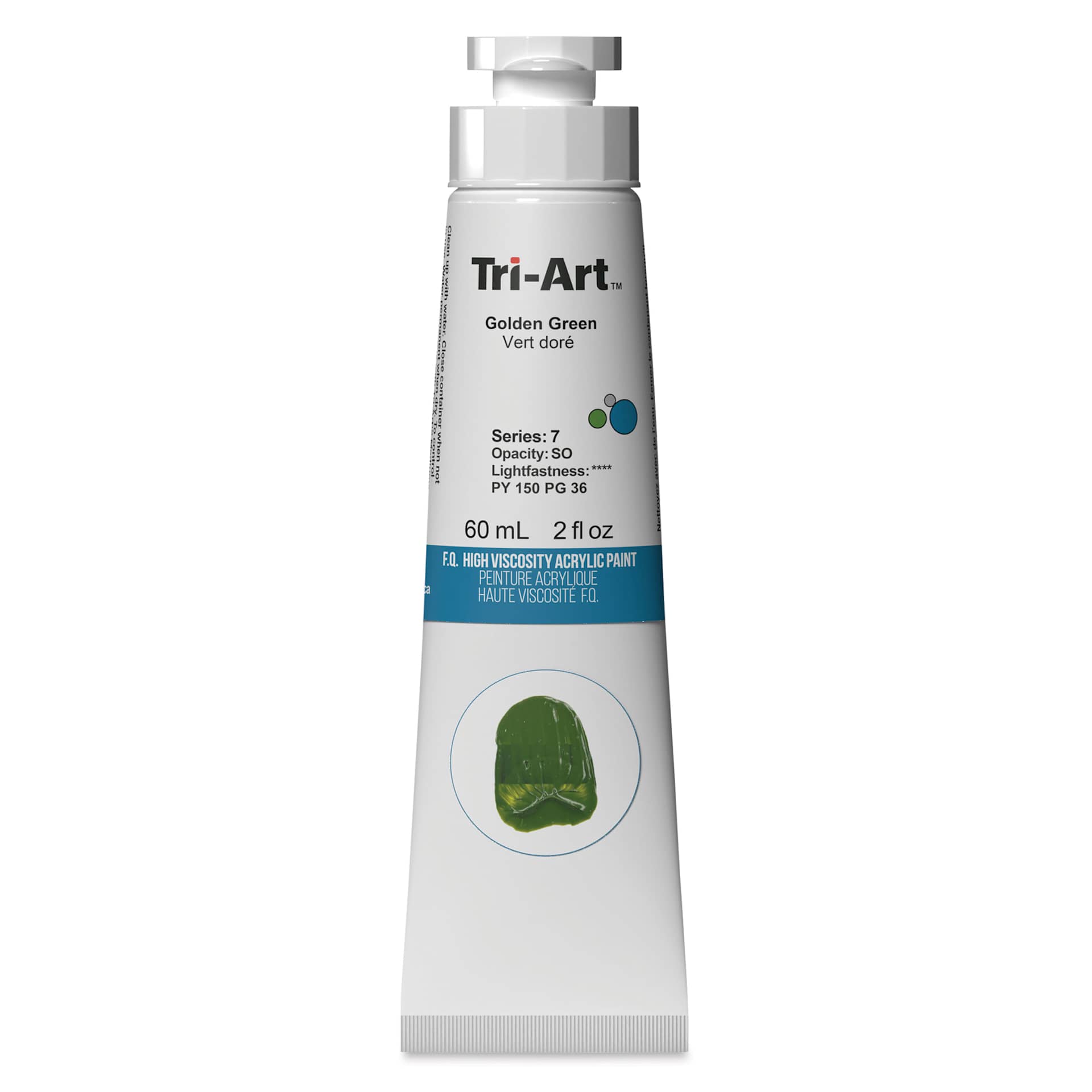 Tri-Art High Viscosity Artist Acrylic - Golden Green, 60 ml