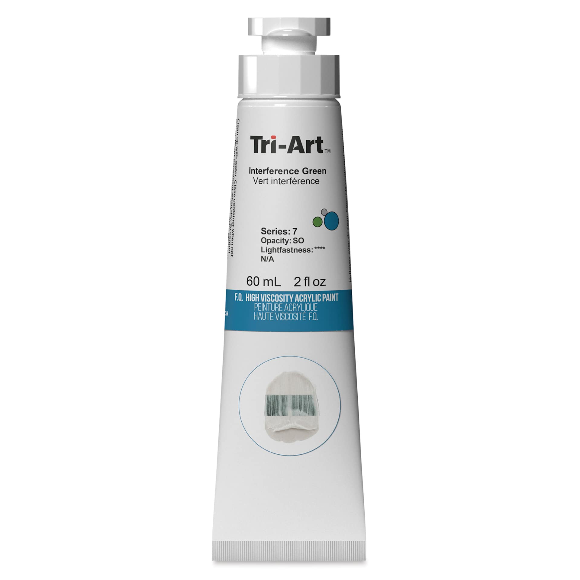 Tri-Art High Viscosity Artist Acrylic - Interference Green, 60 ml