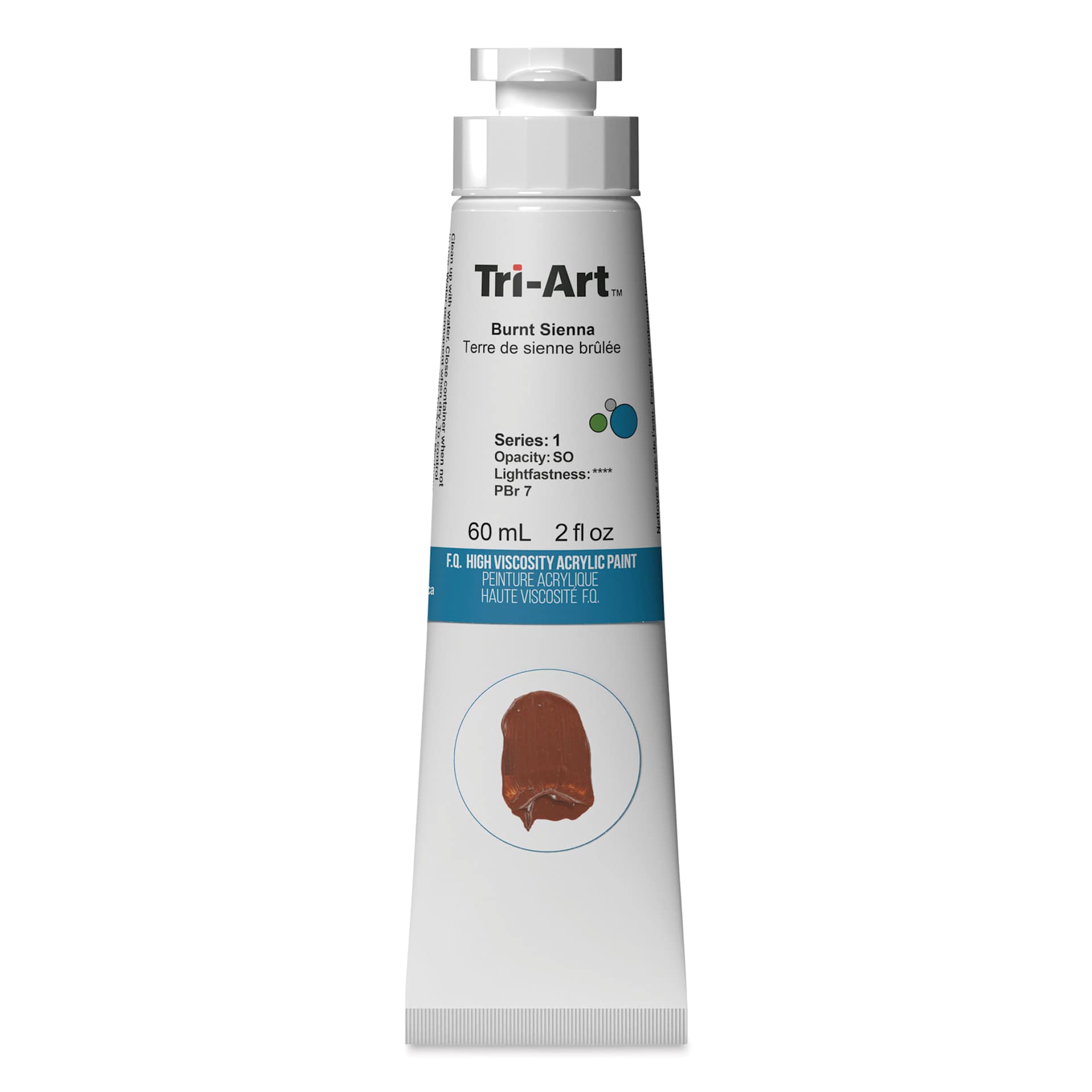 Tri-Art High Viscosity Artist Acrylic - Burnt Sienna, 60 ml